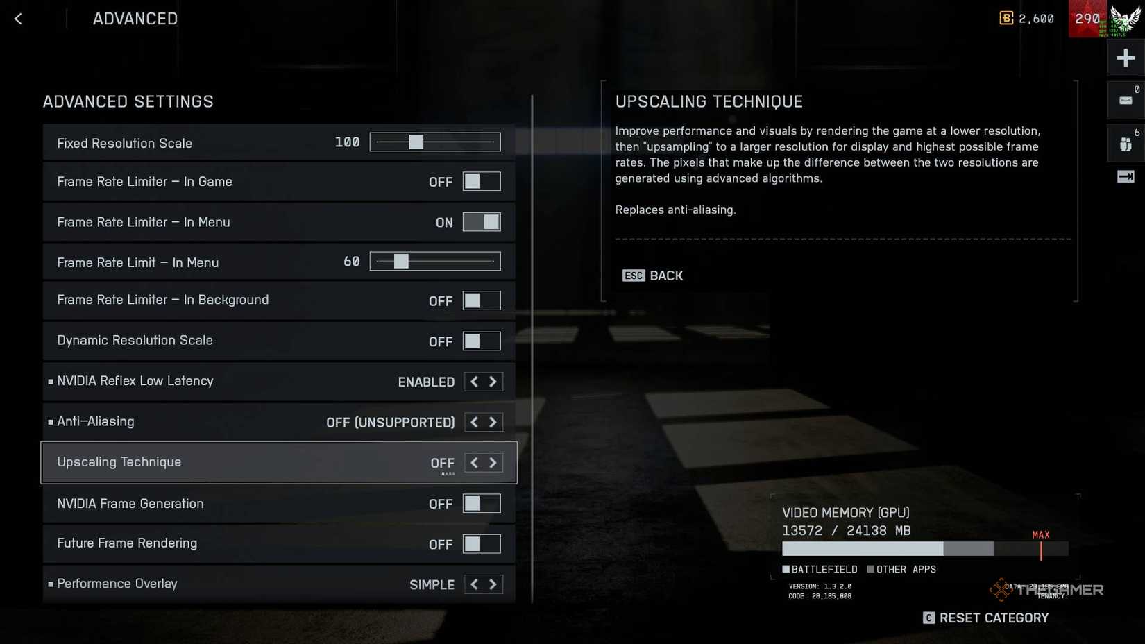 Disable DLSS in the menu.