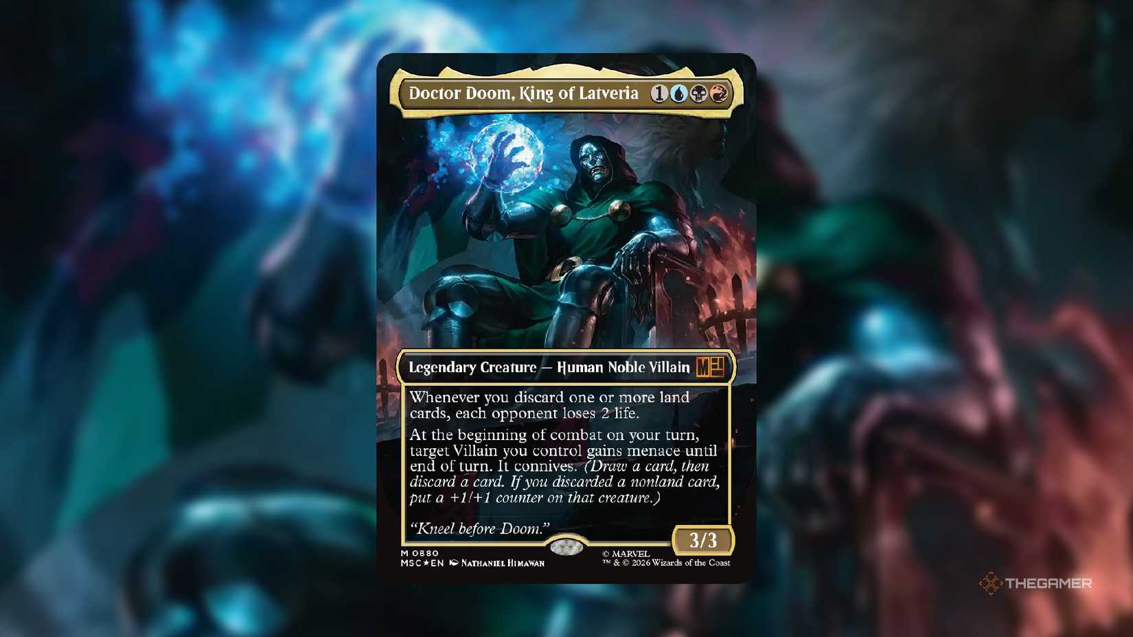 Doctor Doom, King of Latveria MTG card.