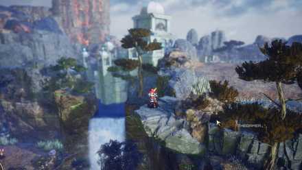 Elliot standing on the edge of a cliff in The Adventures of Elliot The Millennium Tales.