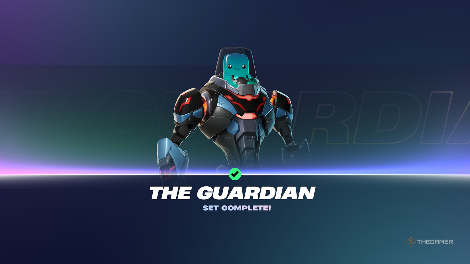 The Fortnite Guardian costume set is complete.
