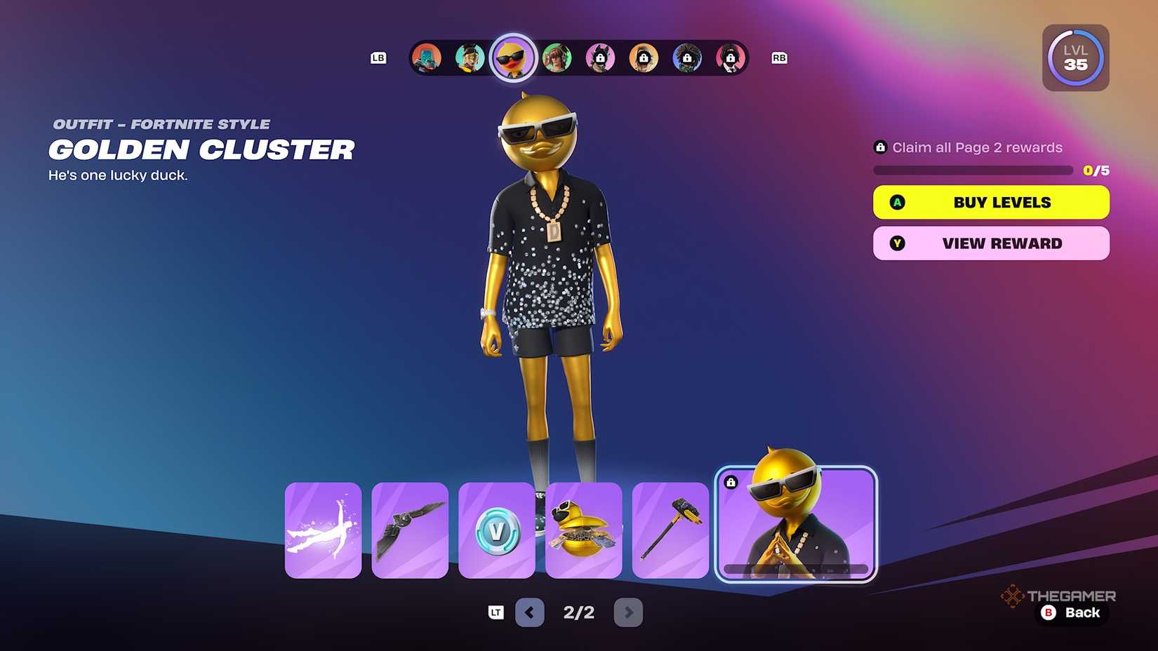 Fortnite Cluster Outfit from Battle Pass.
