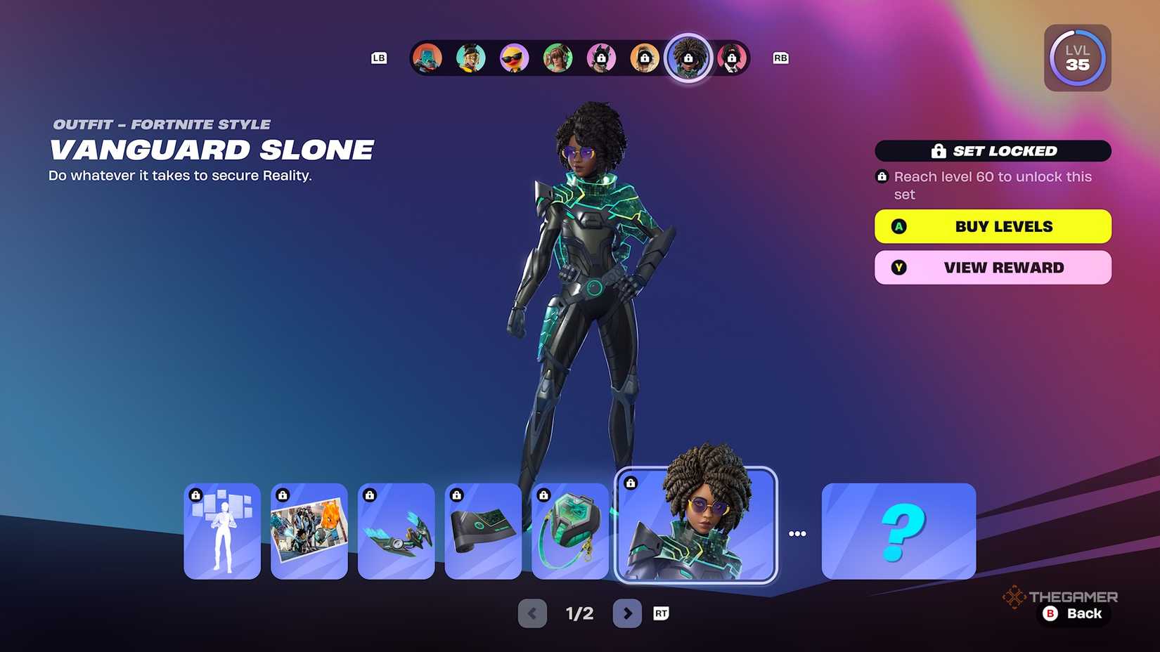 Fortnite Slone Outfit from Battle Pass.