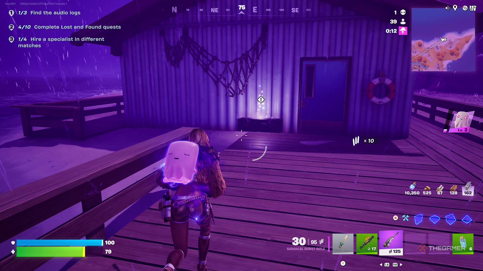 Fortnite looking for a case in a storm.