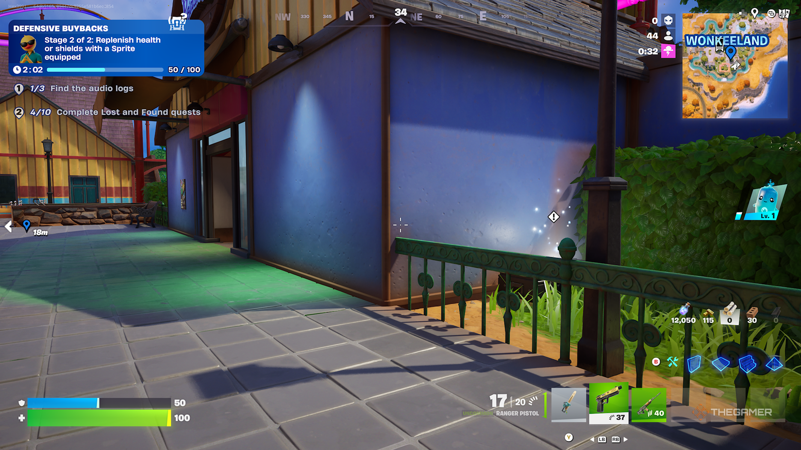 Fortnite chest outside the store.