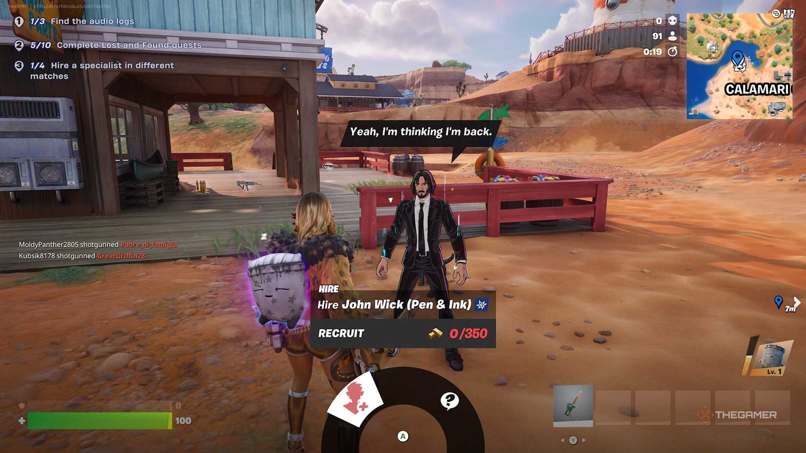Fortnite John Wick NPCs.