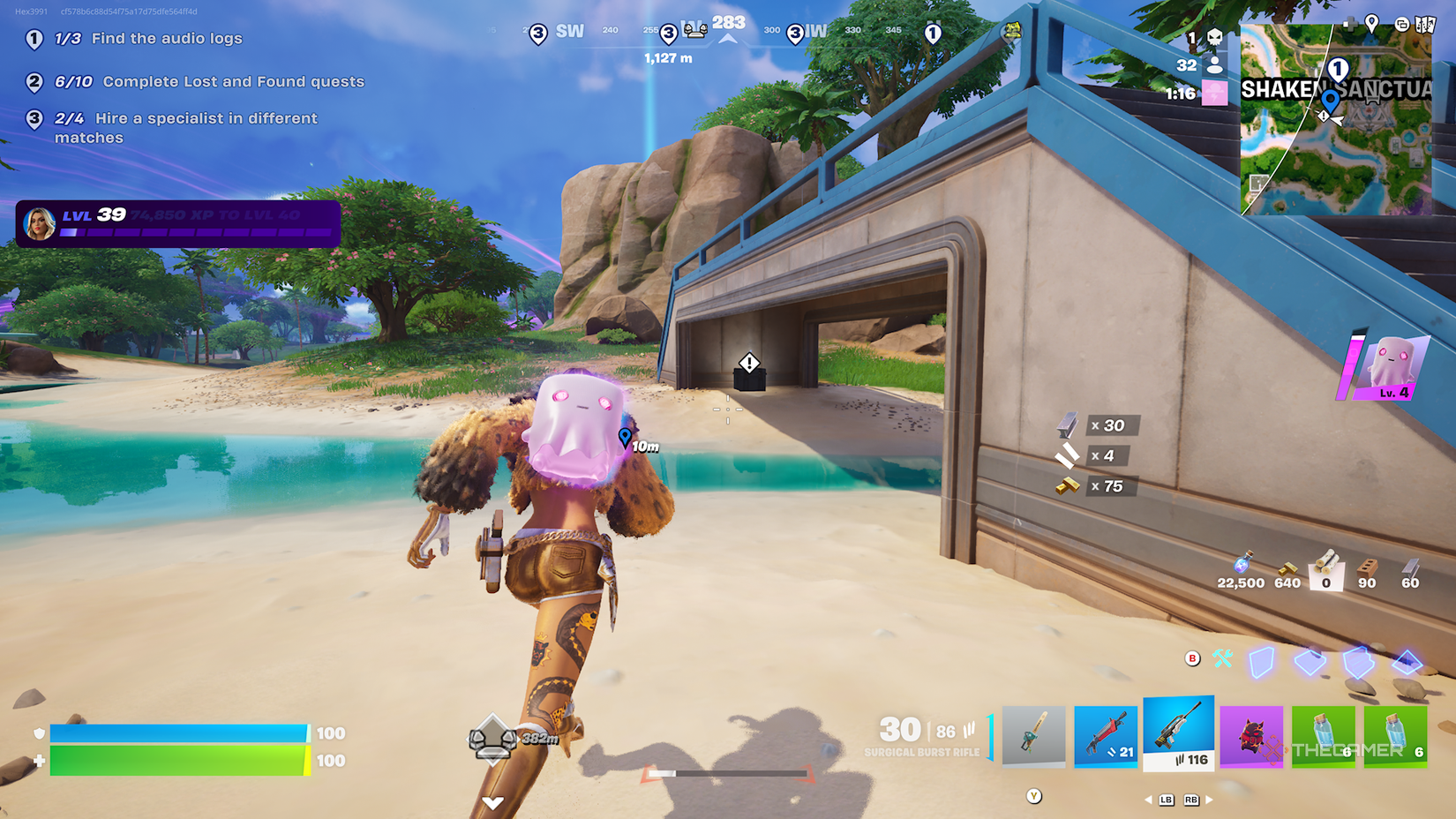 Fortnite box under the bride. 