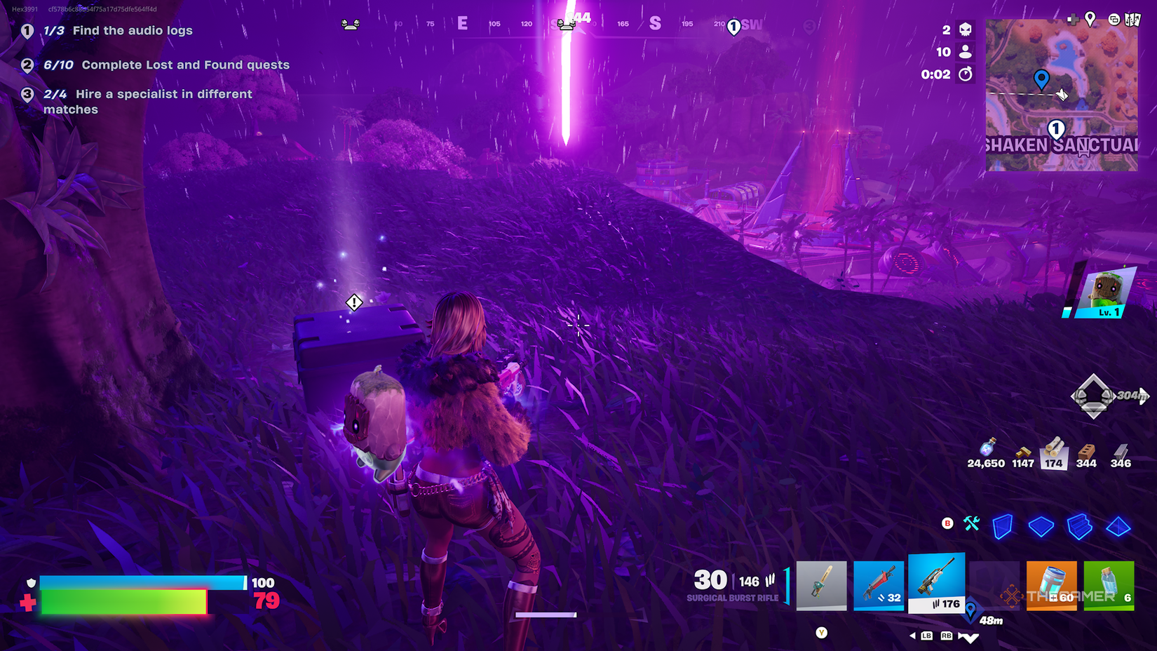Fortnite chest in the storm. 