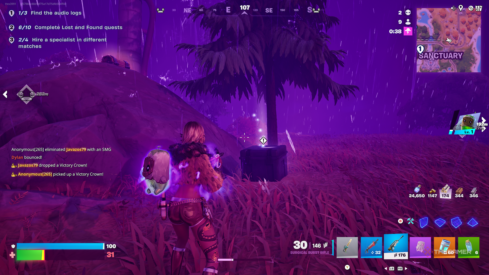 Fortnite chest in the storm. 
