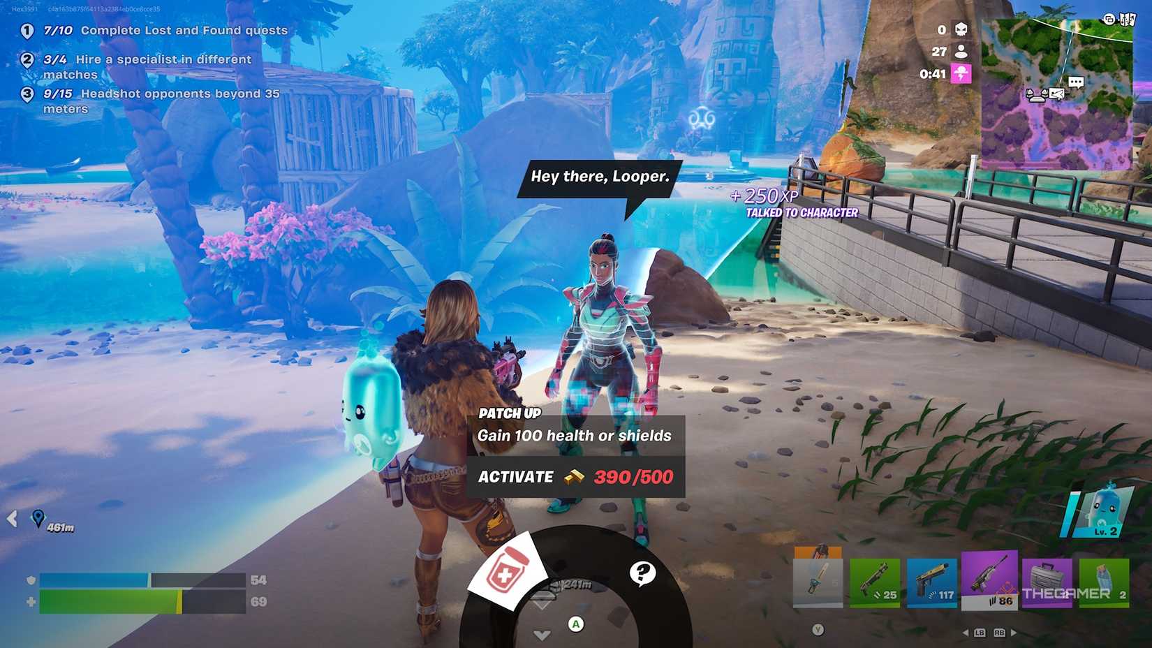 Fortnite The Singularity NPC.
