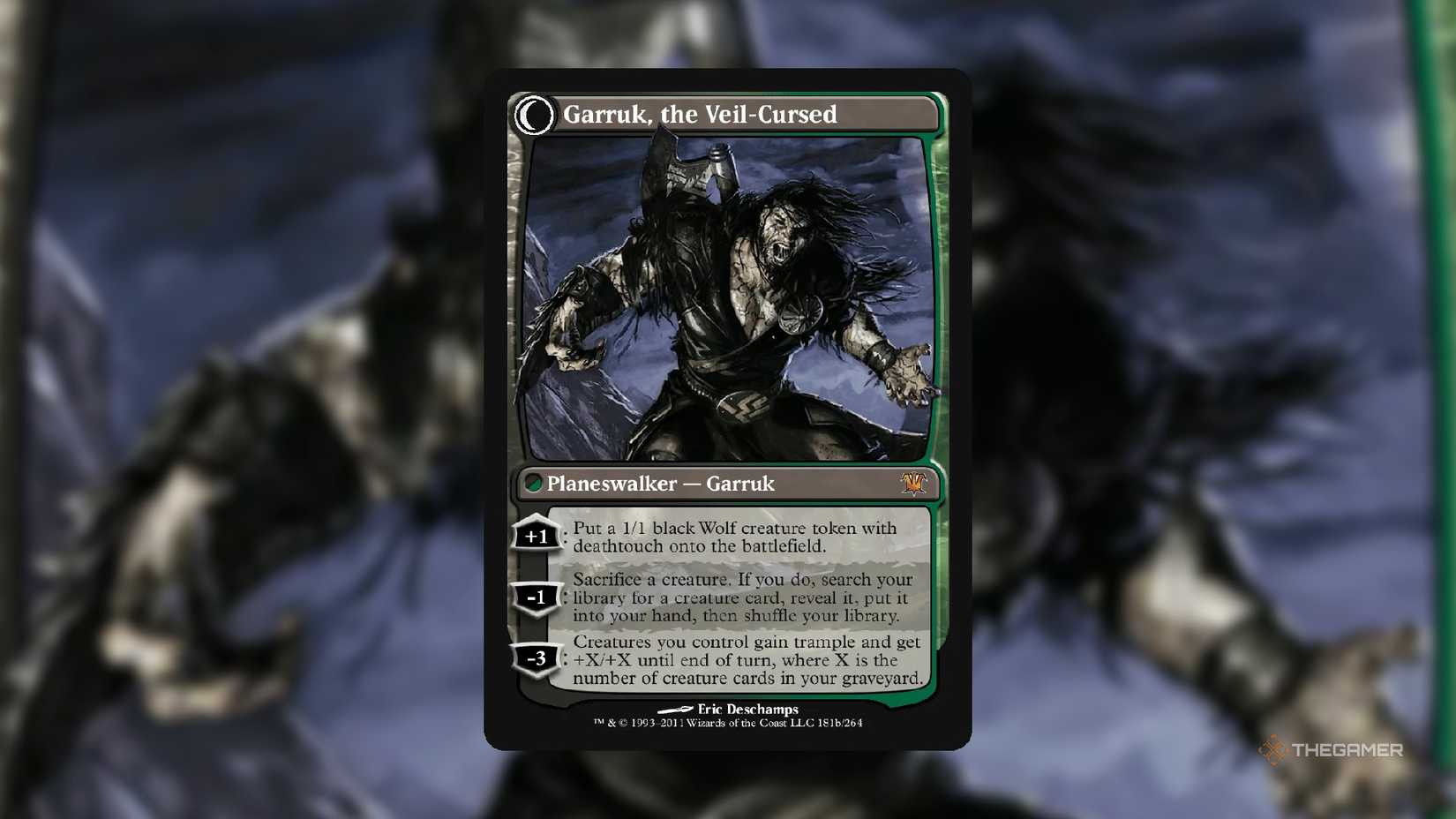 Garruk the Veil-Cursed MTG-kortet från Innistrad.