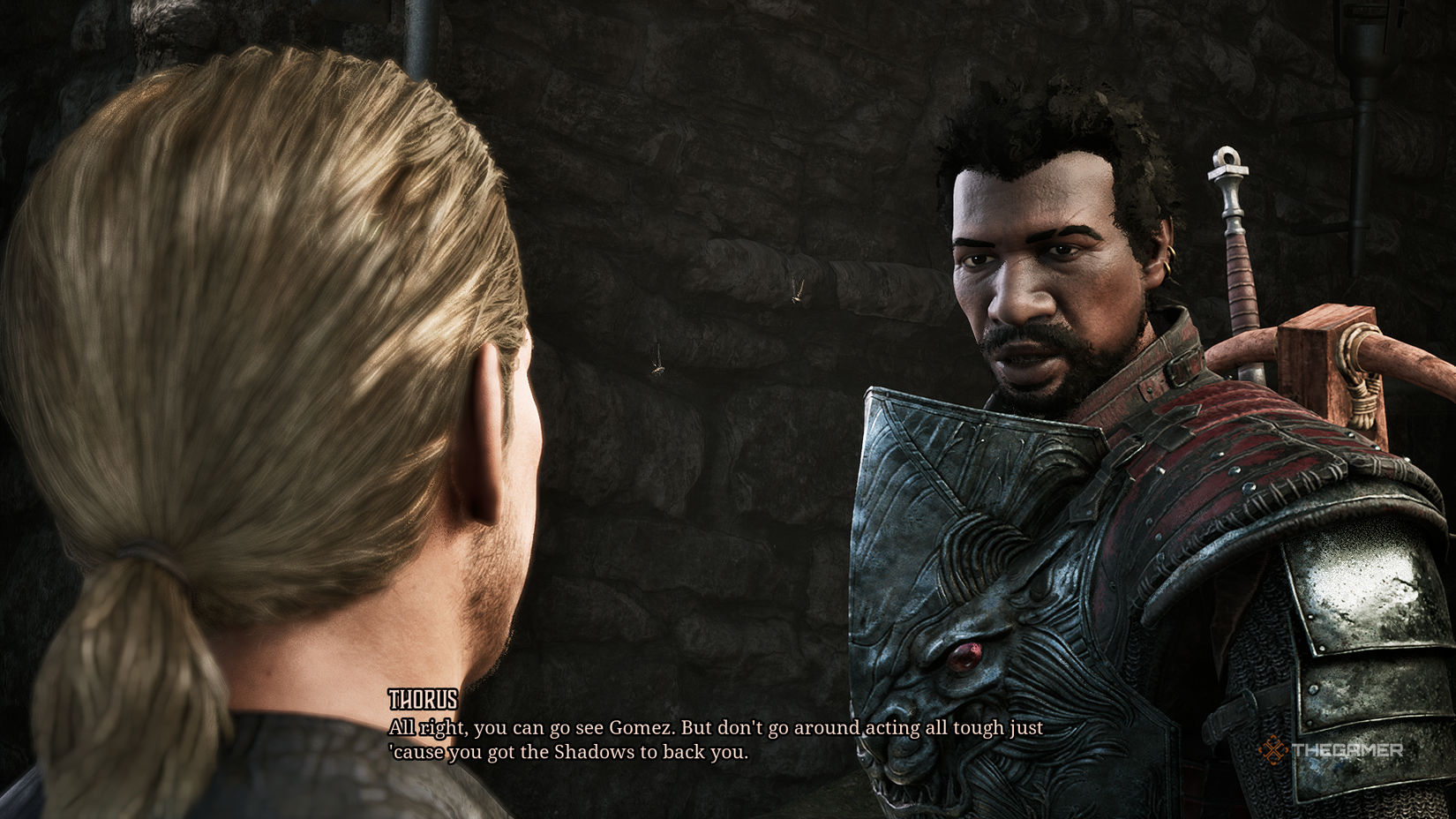 Gothic 1 Remake Thorus at the gate.