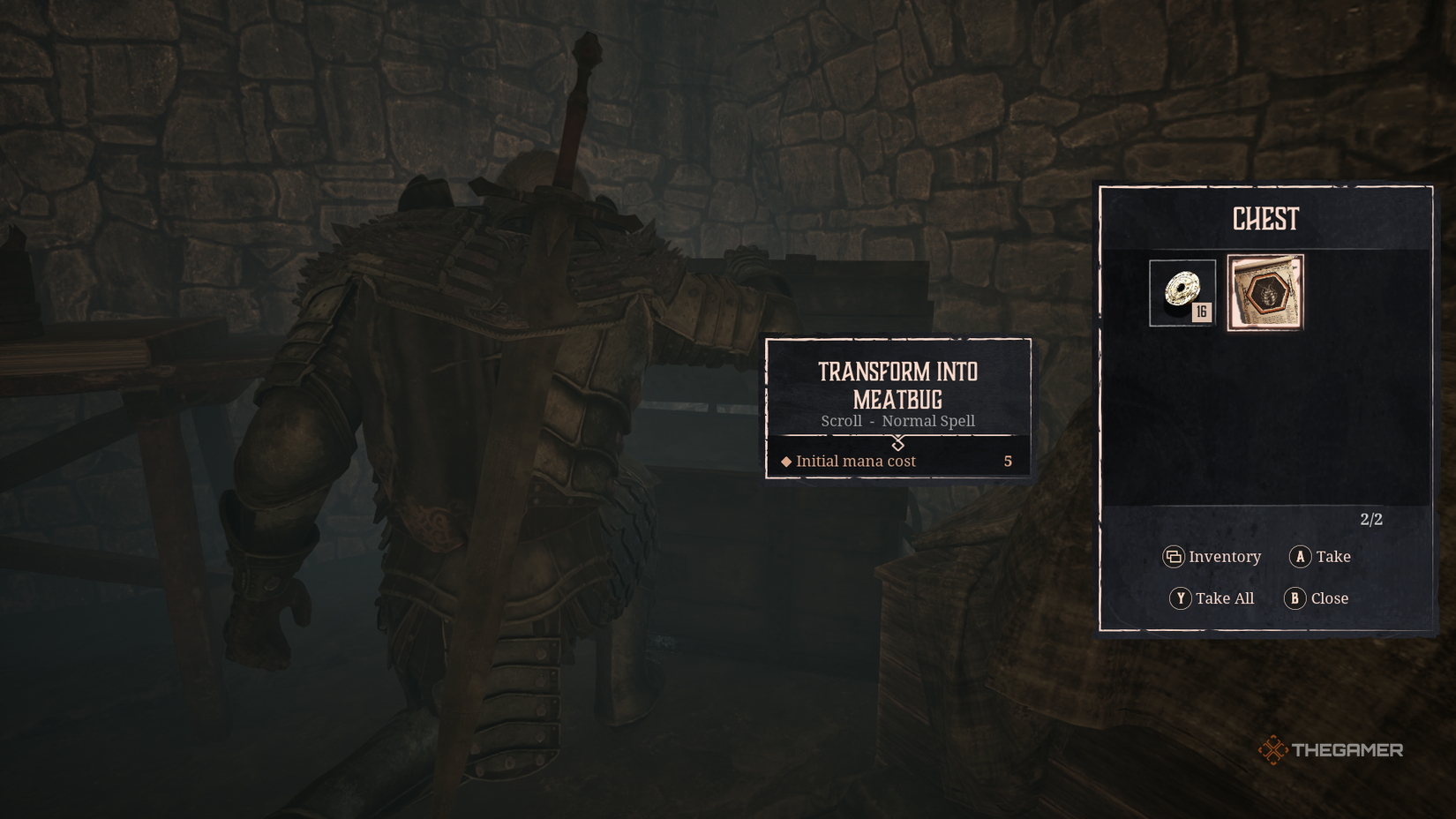 Gothic 1 Remake find the spell flesh bug.