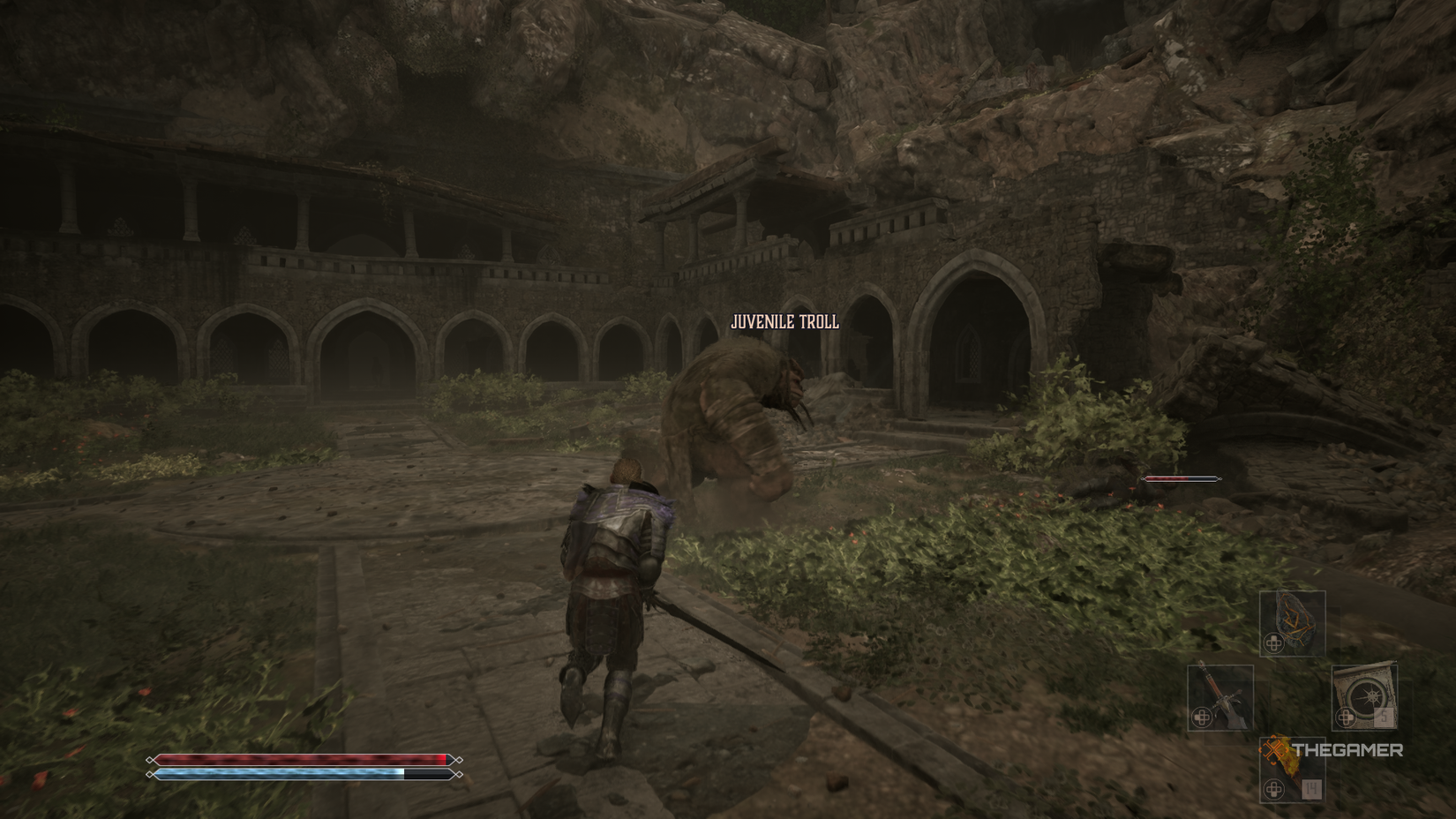 Gothic 1 Remake youth trolls on the farm.