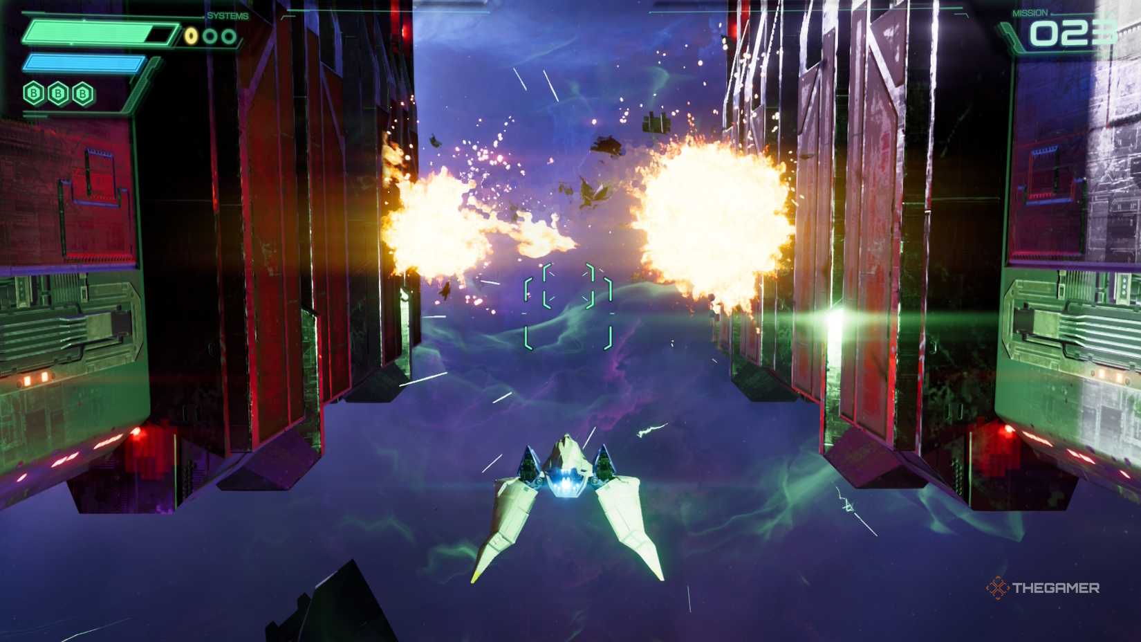 Shoot down ships in Starfox's y area.