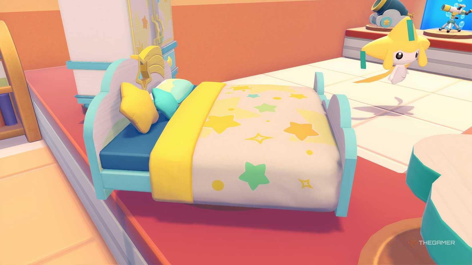 Starry-Sky Bed in Pokemon Pokopia.