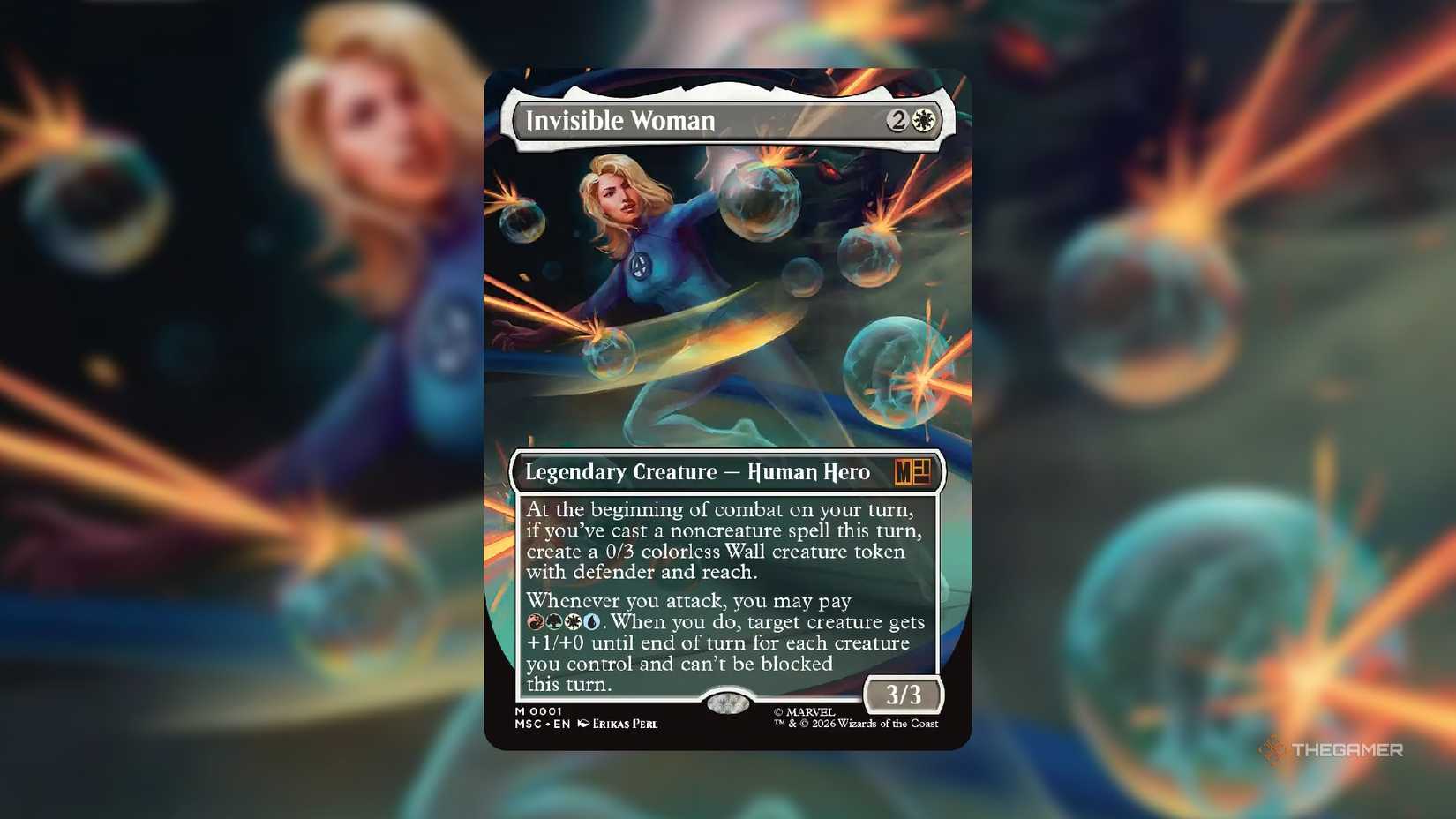 Invisible Woman MTG card.