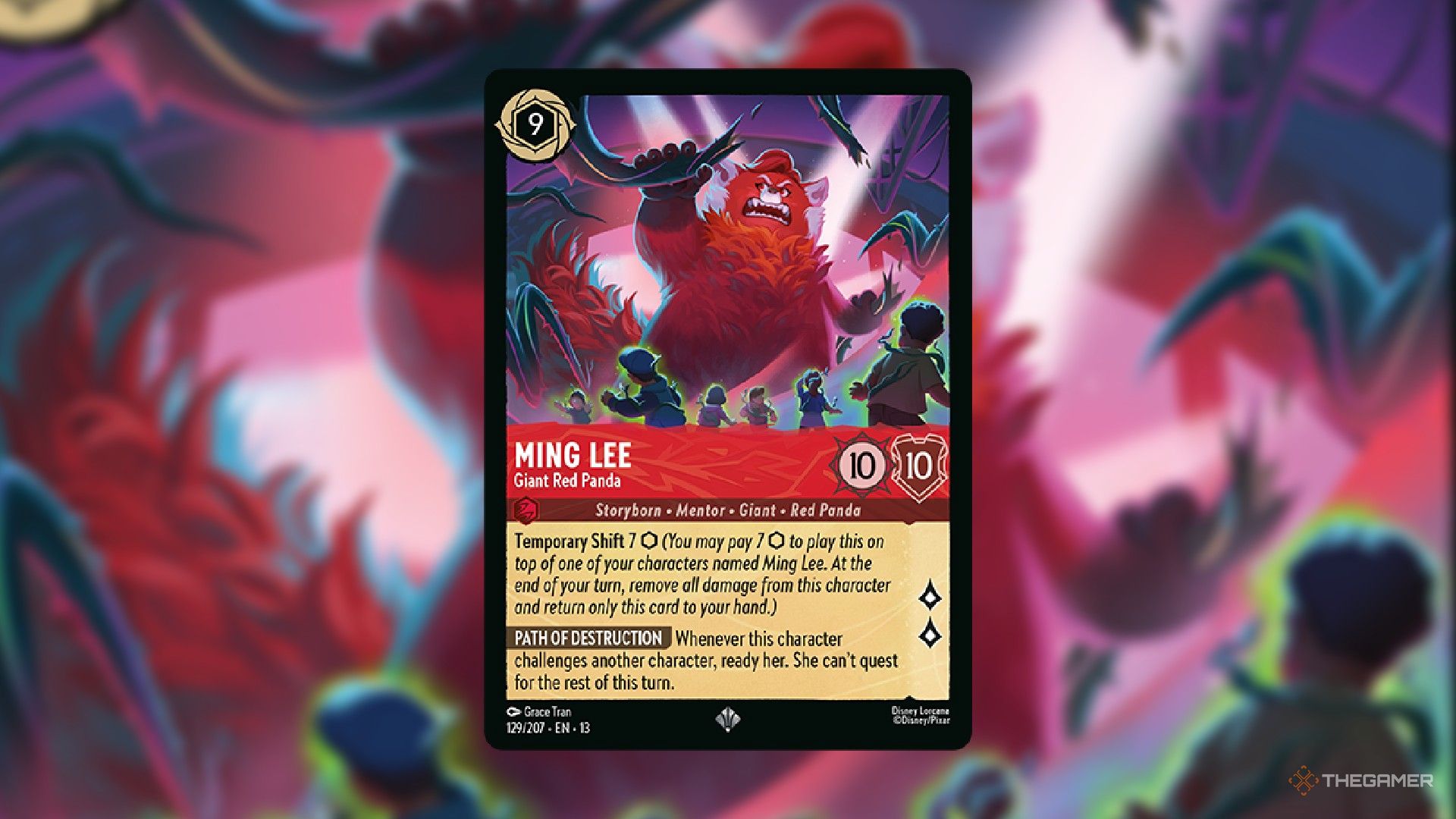 Exclusive: 7 Never Before Seen Turning Red Disney Lorcana Cards