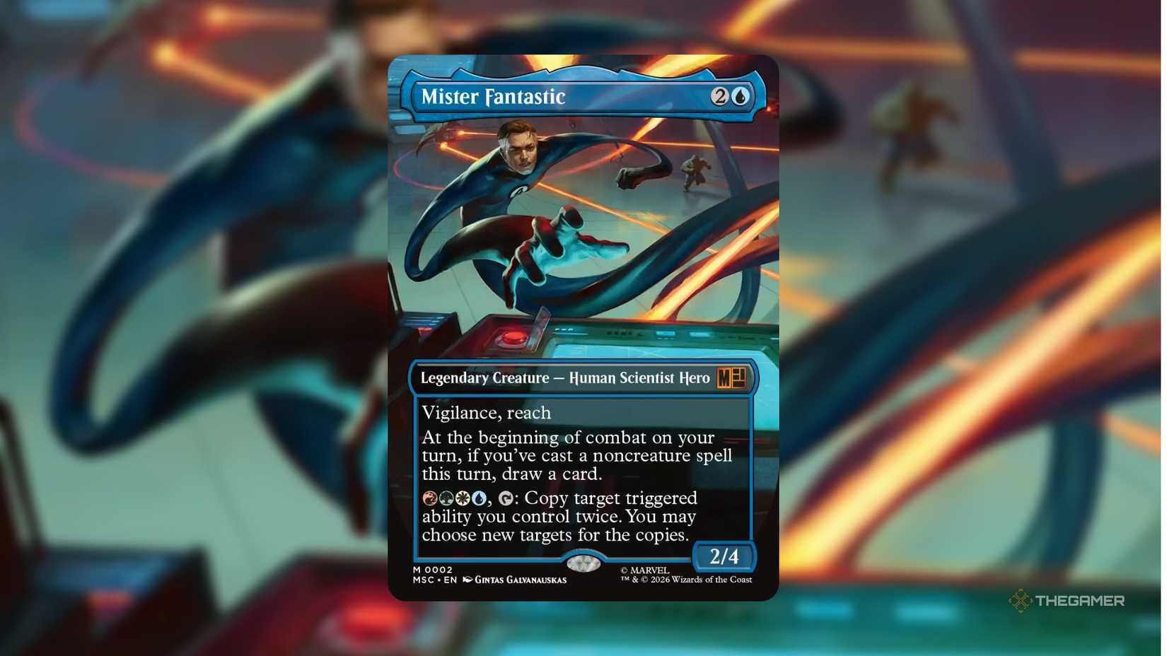 Mister Fantastic MTG card.