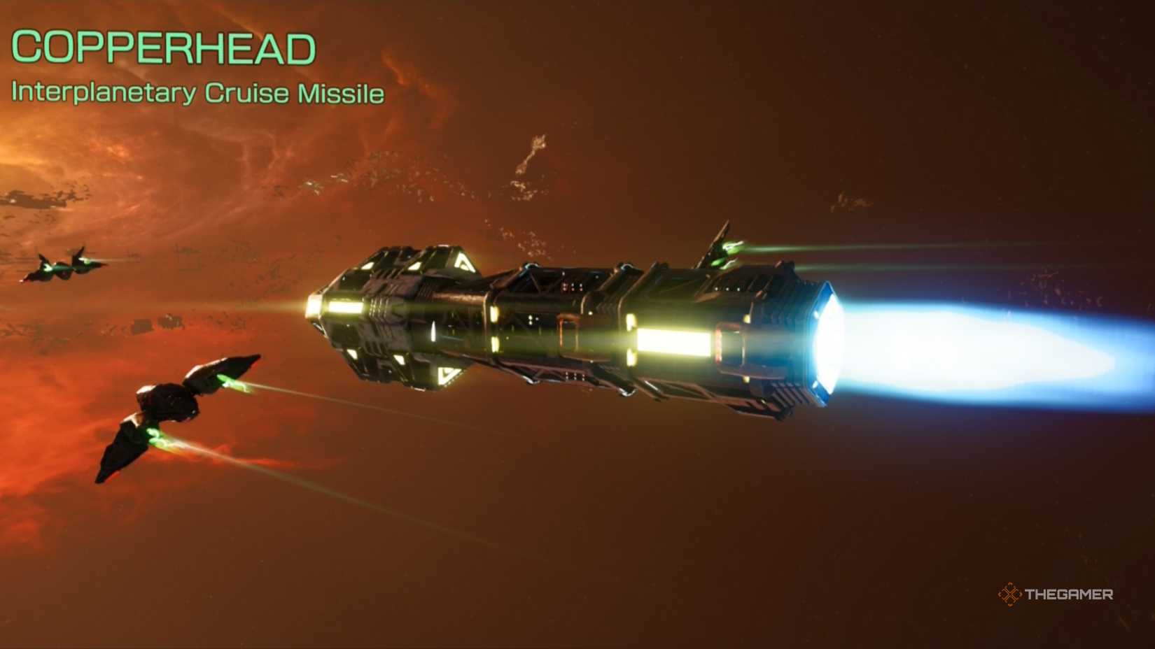 The Copperhead missile was heading towards the giant fox in Starfox's Zone Z.