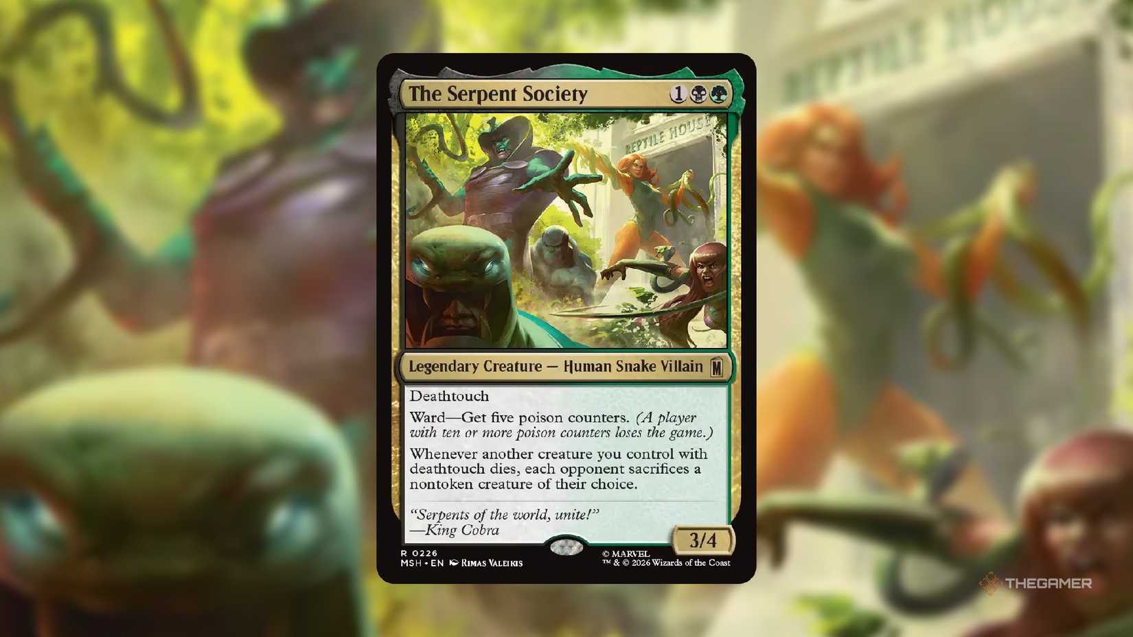 Serpent Society MTG card.
