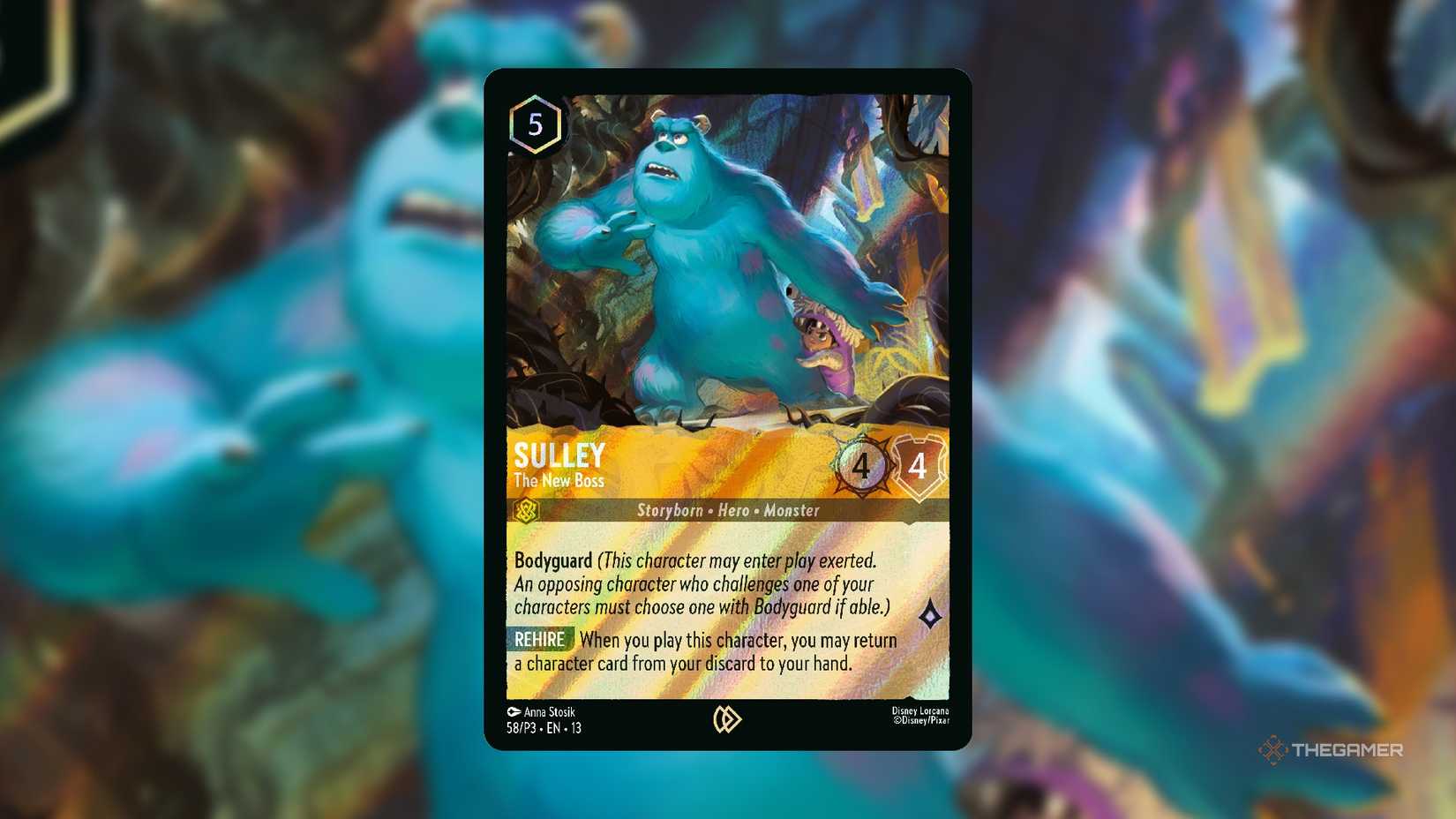 Sulley, New Boss Seasonal Lorcana campaign.