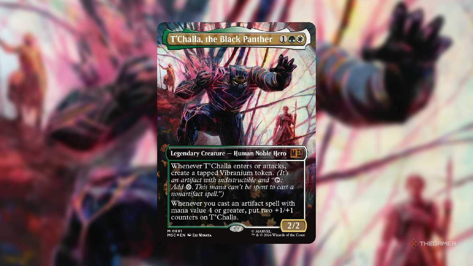 T'Challa, the Black Panther MTG card.