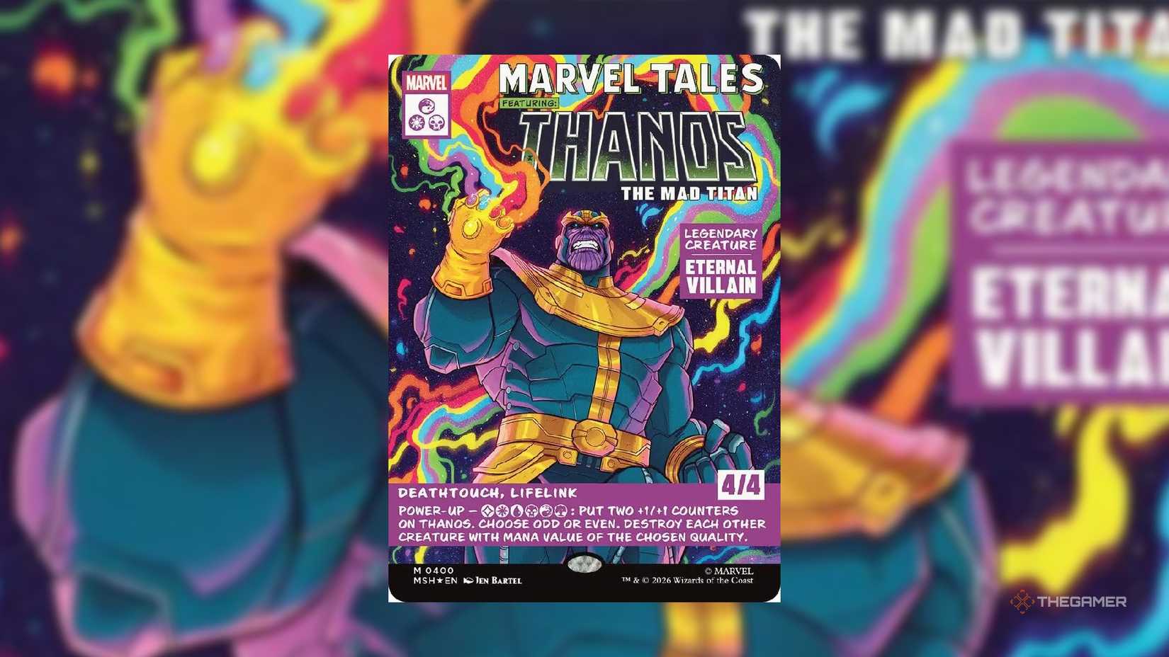 Mad Titan MTG Card Thanos.