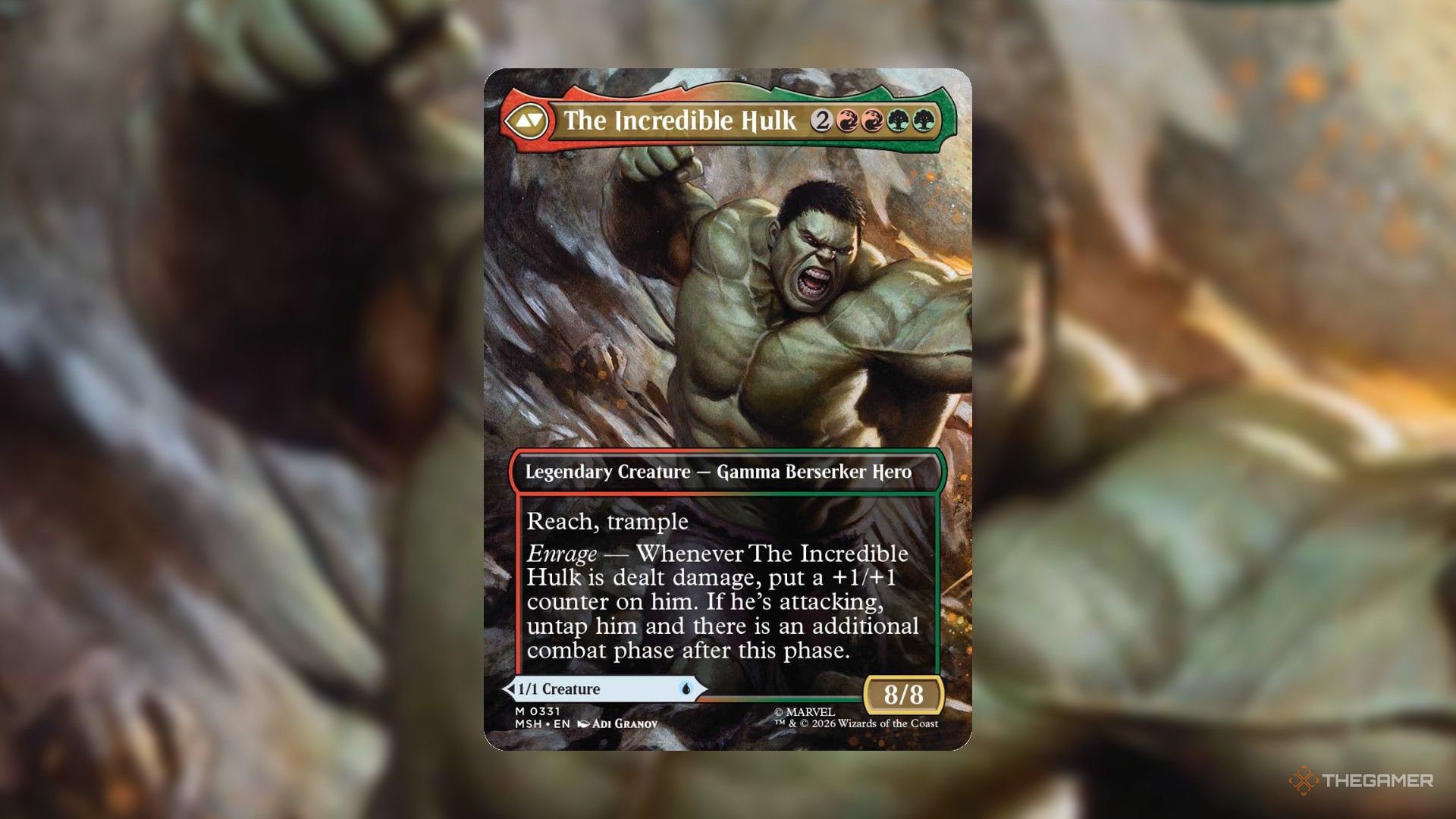 Carta do Hulk em Magic: The Gathering