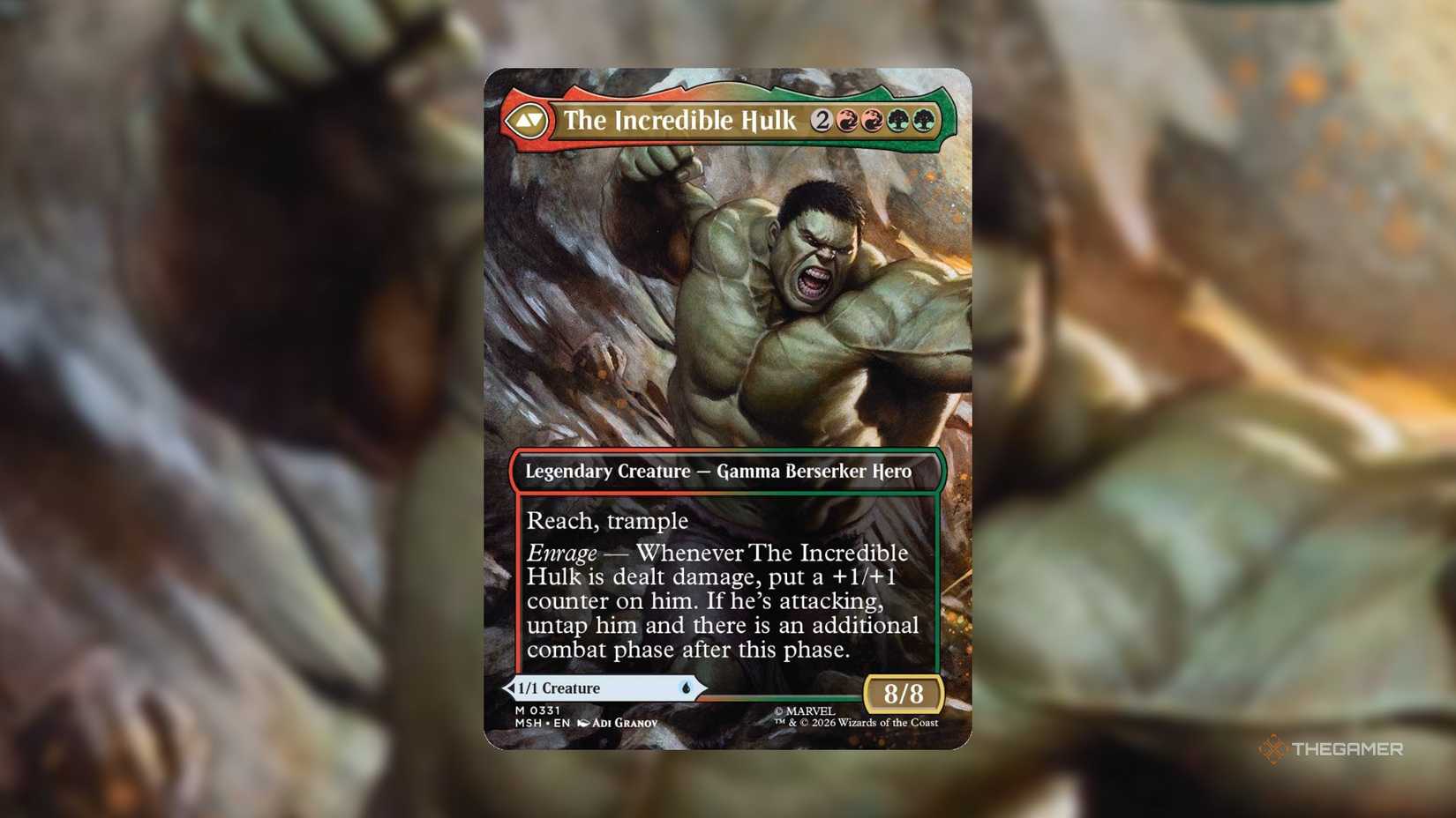 Magic: The Gathering Perfectly Captures The Spirit Of The Hulk In New Card