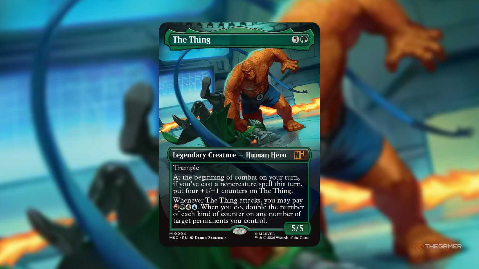 The Thing MTG card.