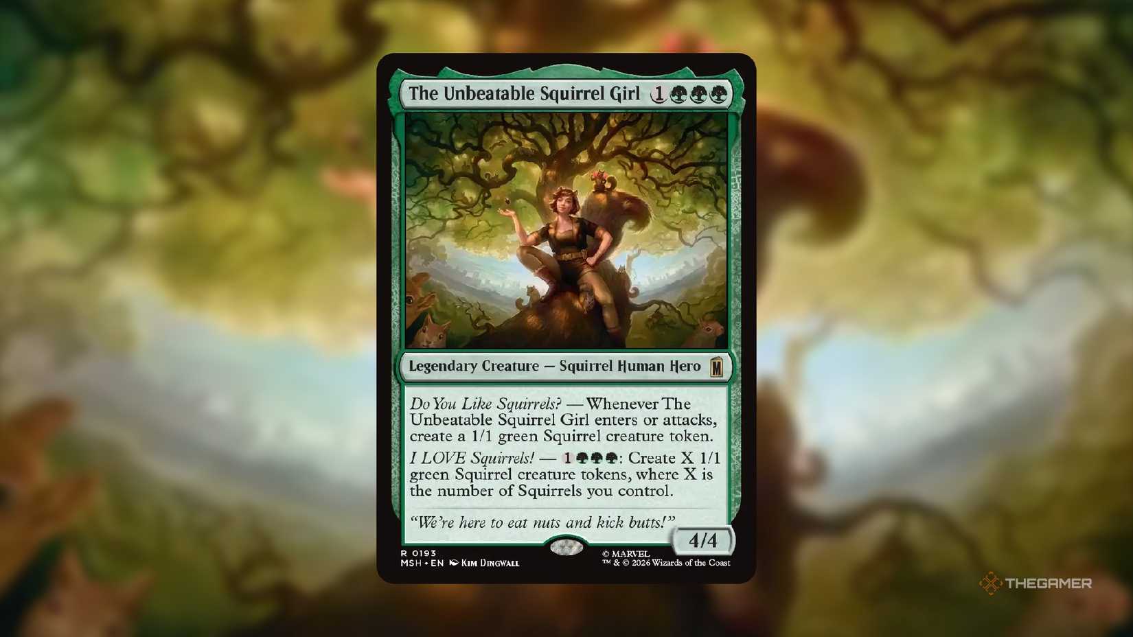 The Unbeatable Squirrel Girl MTG card.