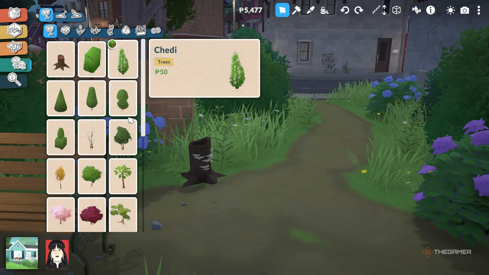 Using terrain tools in Paralives.