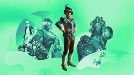 Xbox showcases collages of Persona, Clockwork Revolution, Halo, Spyro, Gears of War, Fable and Doom.