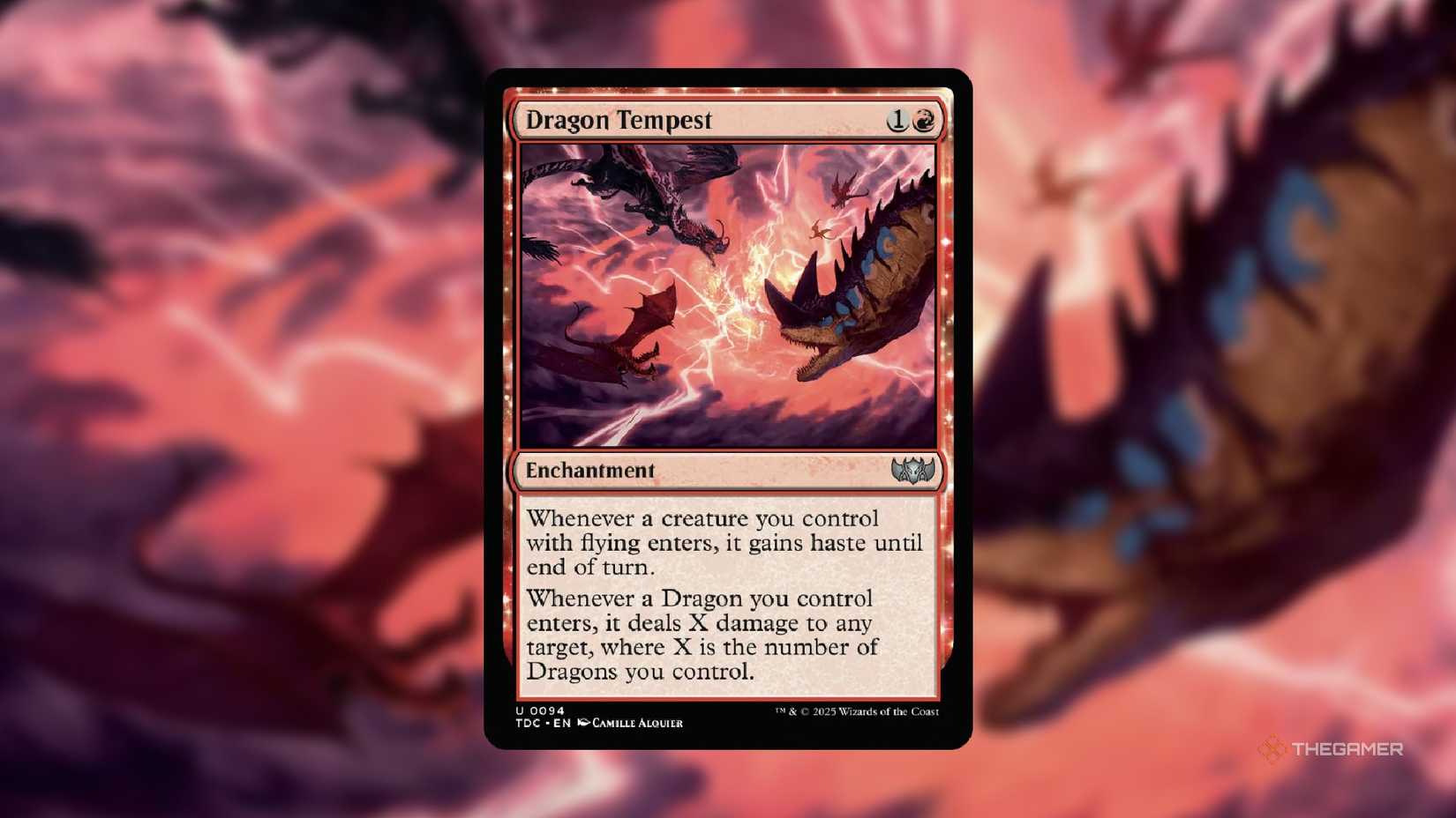 An image of the Dragon Tempest MTG card from Tarkir Dragonstorm.