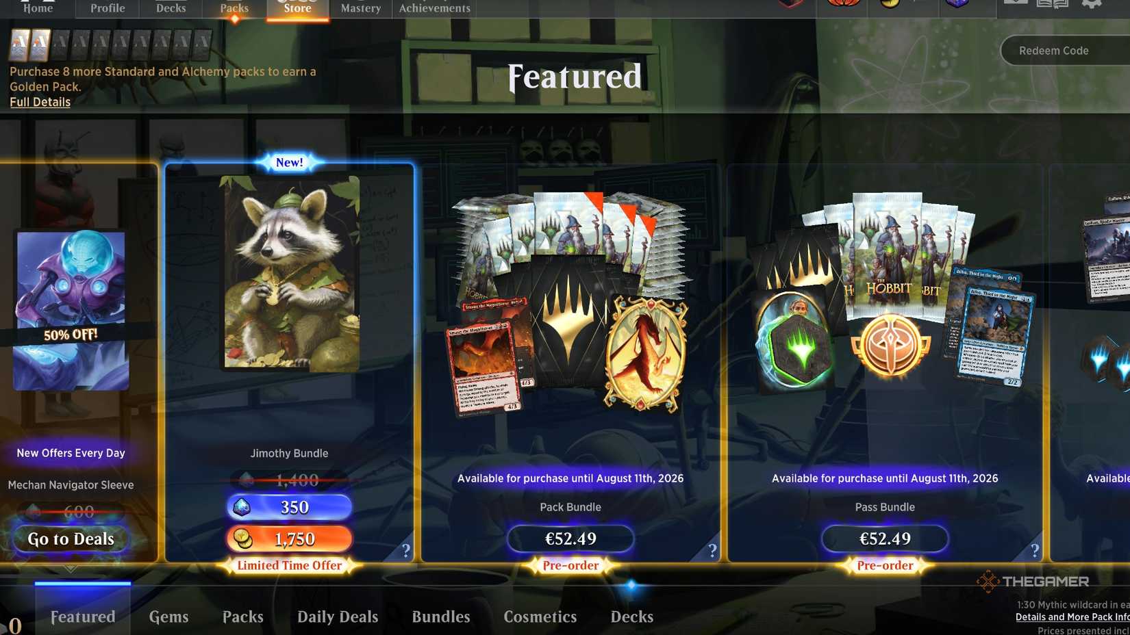 An image of the MTA Arena store highlighting the Jimothy the Raccoon bundle for purchase.