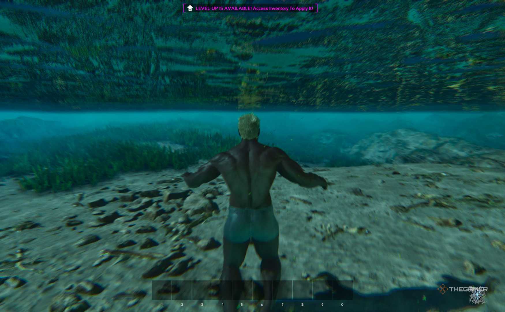 Ark Survival ascends into foggy underwater waters.