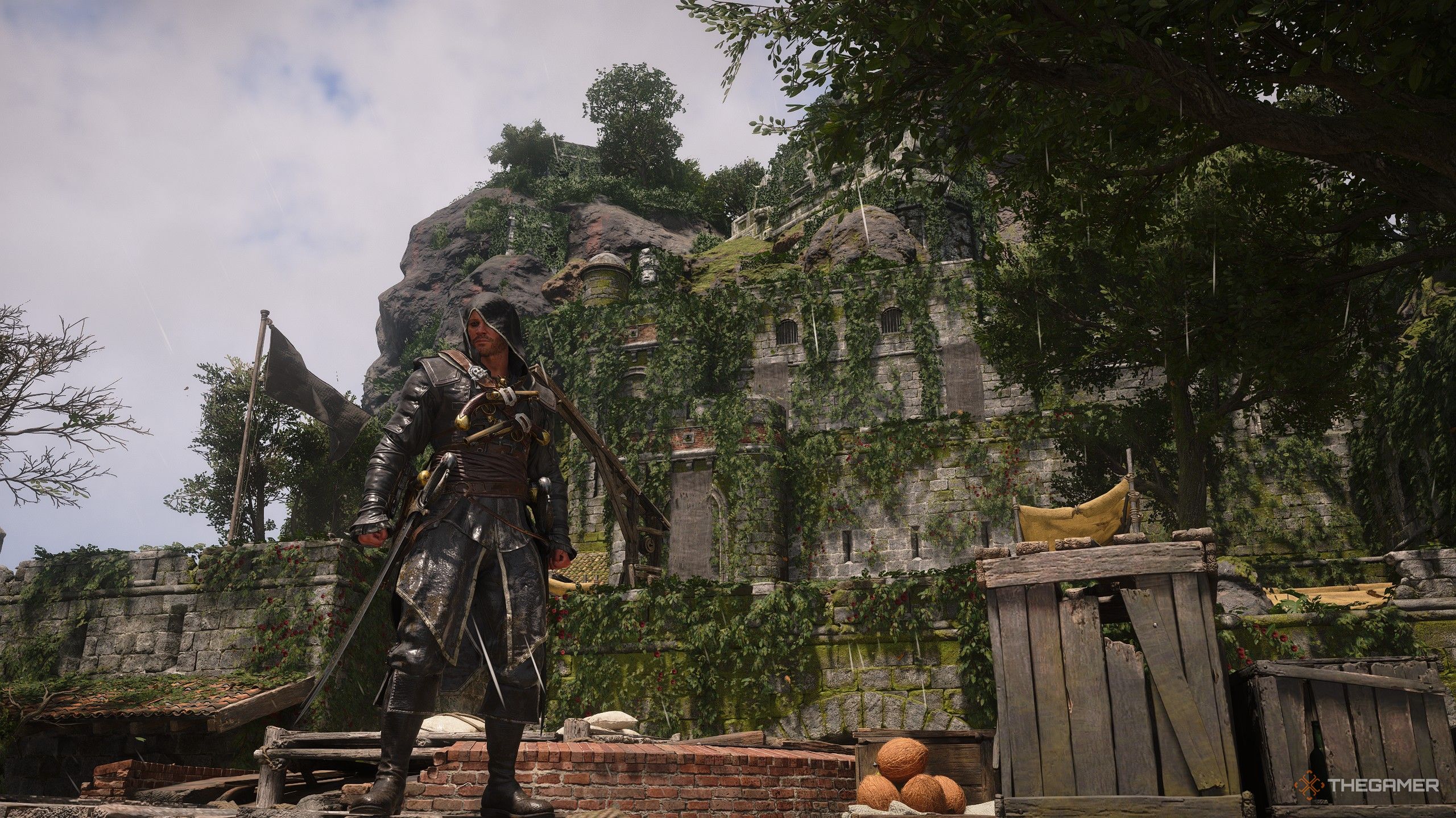 A player capturing Fort Seranilla in Assassin's Creed: Black Flag resynced.