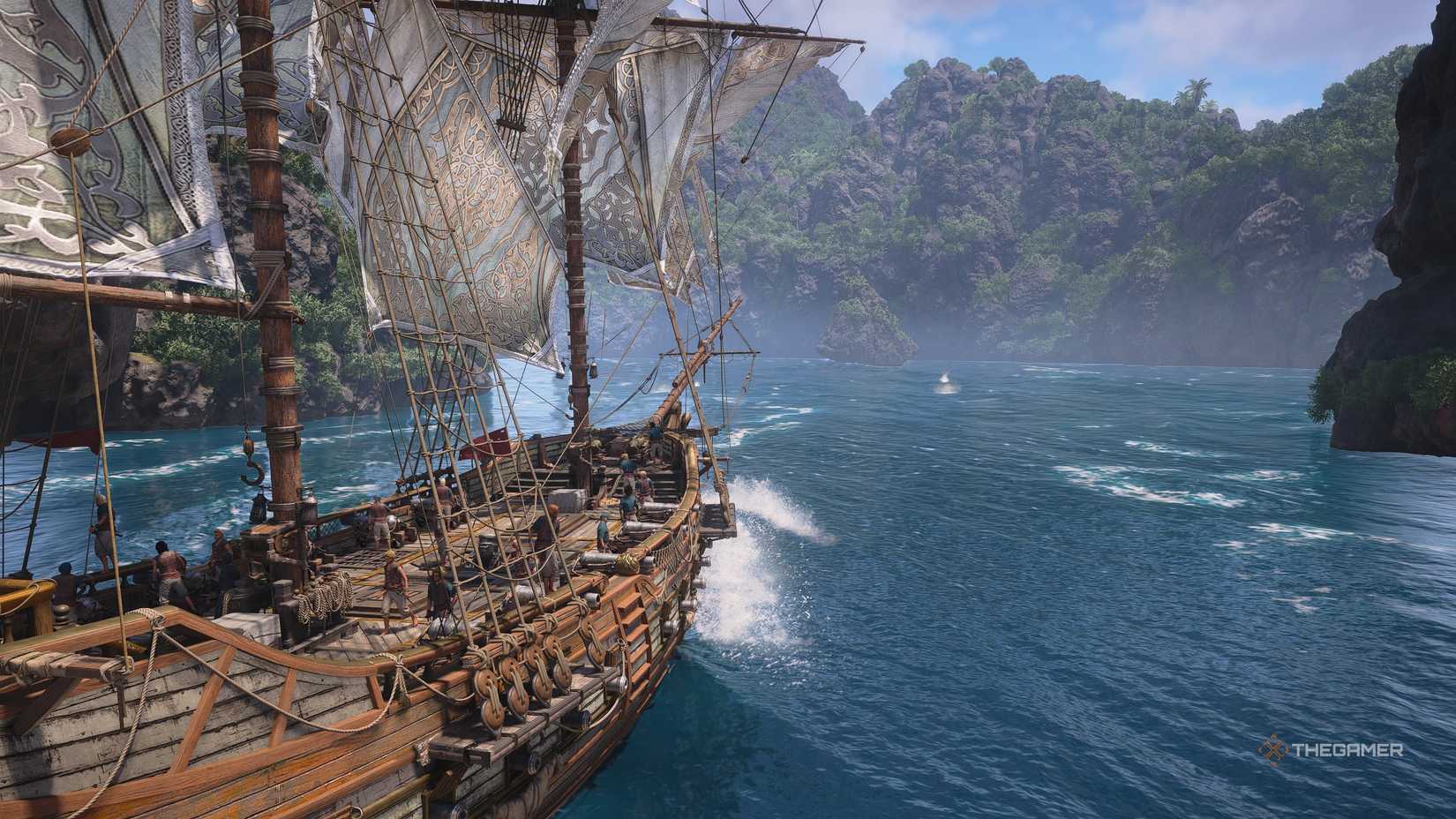 A player locating the Explorer Outfit in Assassin's Creed: Black Flag Resynced.