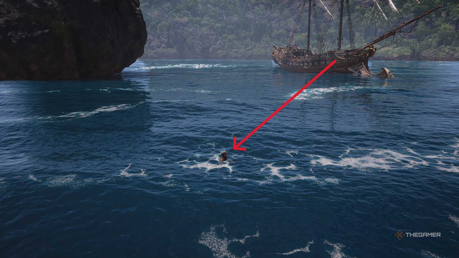 A player locating the Explorer Outfit in Assassin's Creed: Black Flag Resynced.