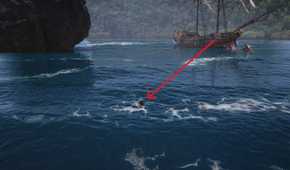 A player locating the Explorer Outfit in Assassin's Creed: Black Flag Resynced.