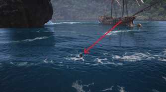 A player locating the Explorer Outfit in Assassin's Creed: Black Flag Resynced.