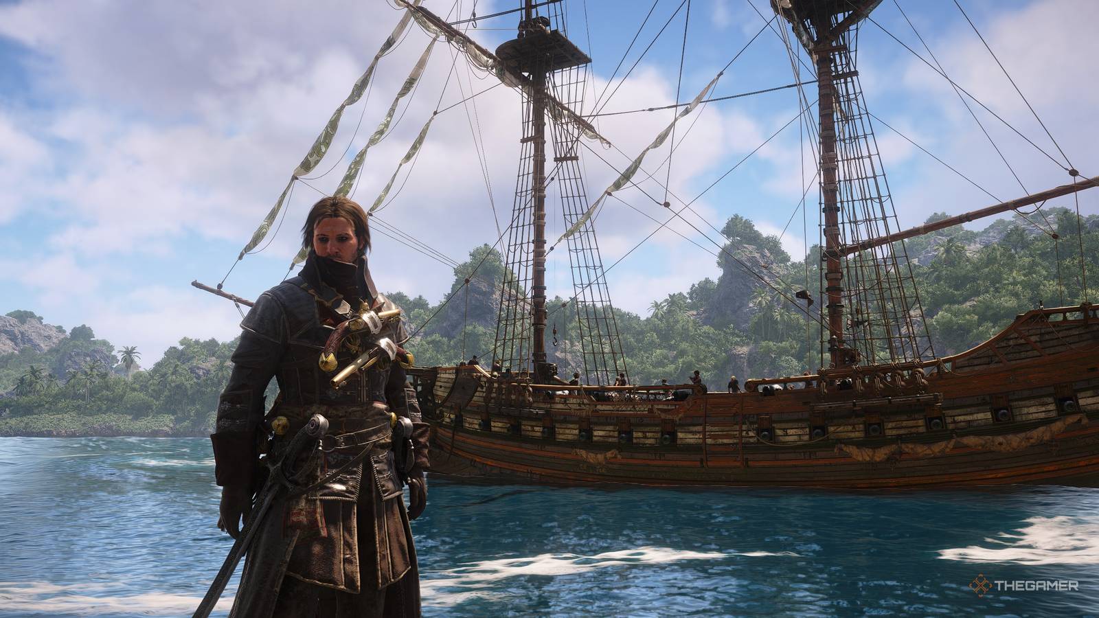 A player locating the Heavy Shot Storage Ultimate Plan in Assassin's Creed: Black Flag Resynced.