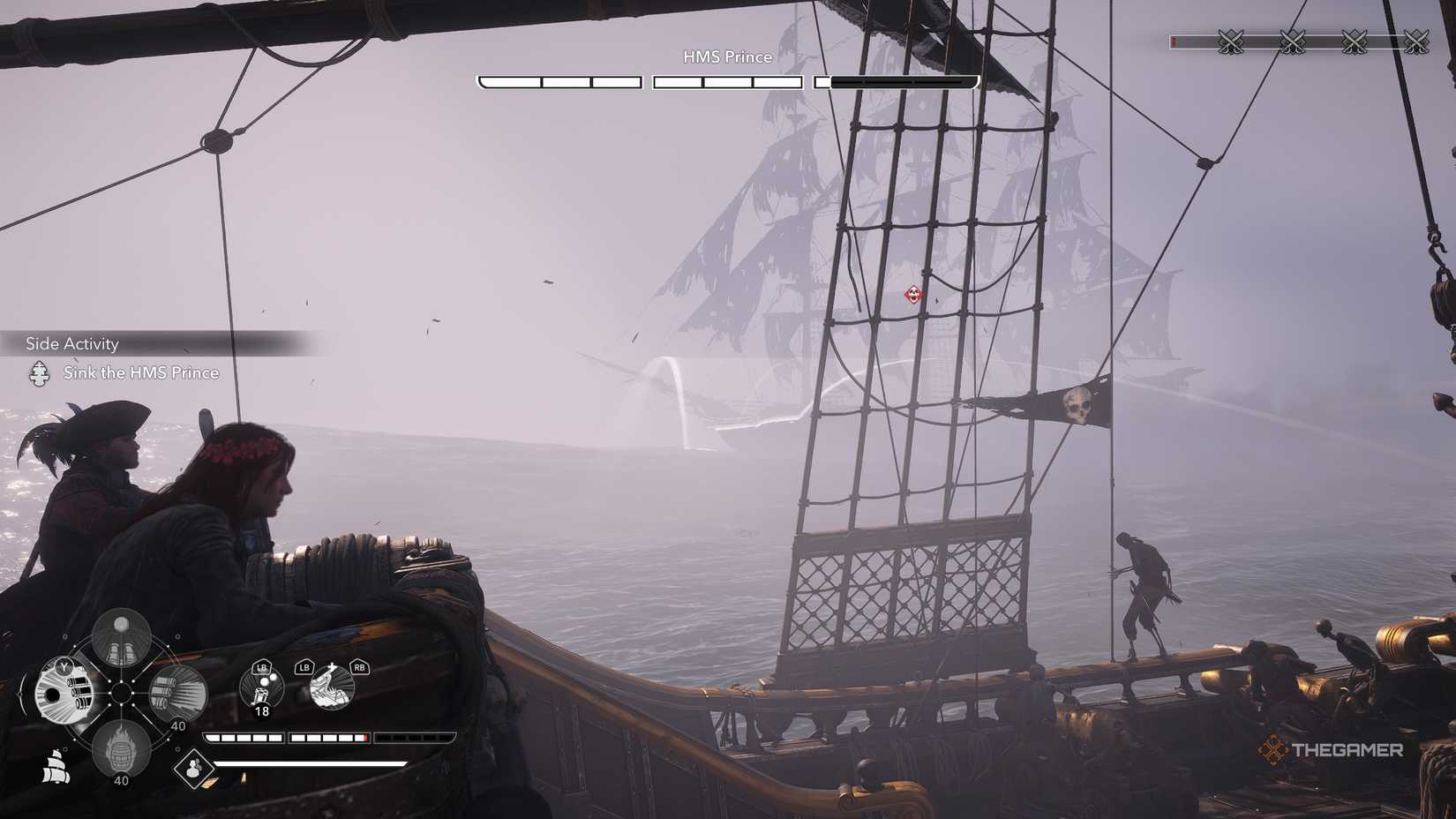 Players who defeated the legendary ship HMS Prince in Assassin's Creed: Black Flag Resynced.