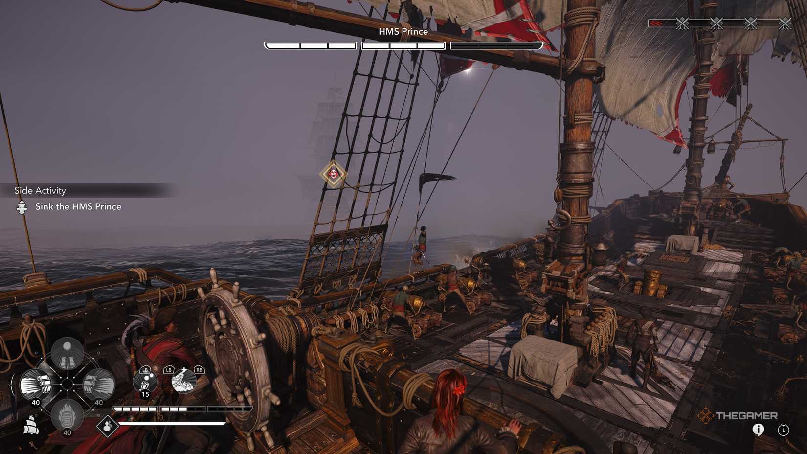 Players who defeated the legendary ship HMS Prince in Assassin's Creed: Black Flag Resynced.