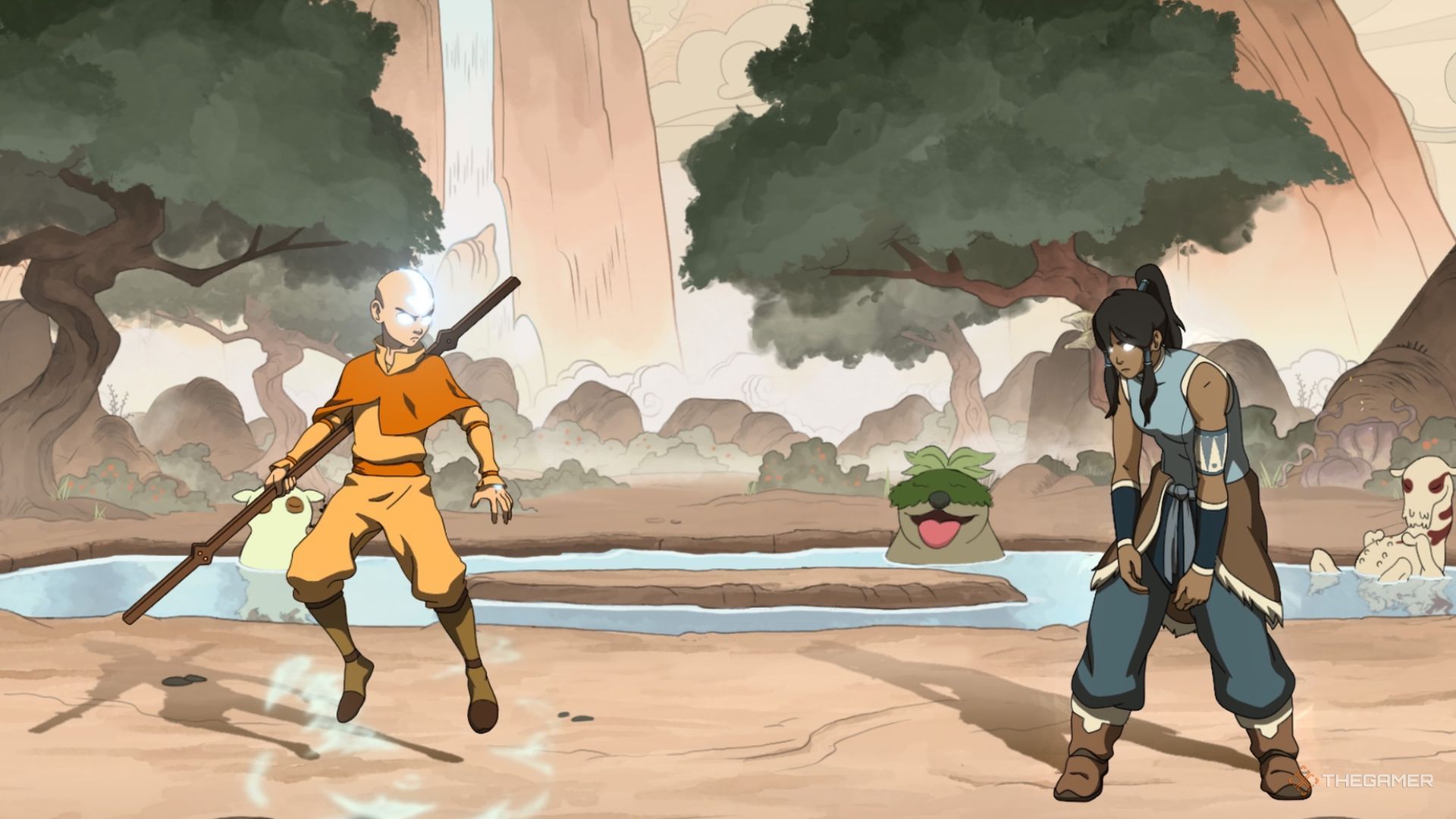 Avatar Aang will face Nightmare Korra in Avatar Legends: The Fighting Game.