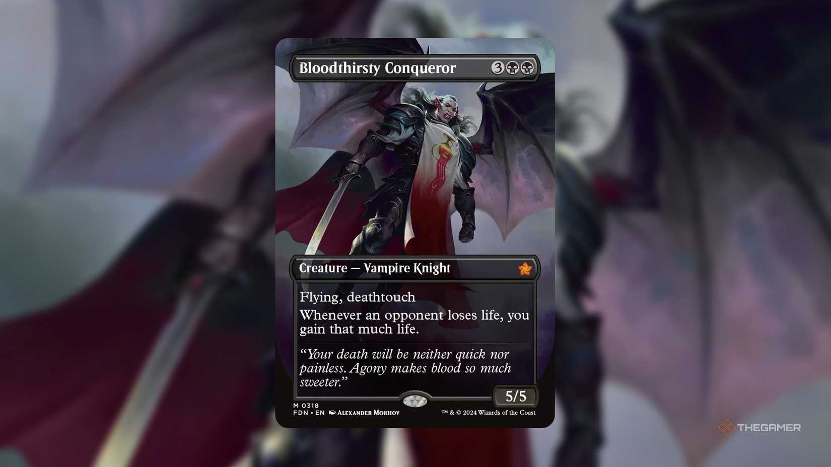 Bloodthirsty Conqueror MTG card.