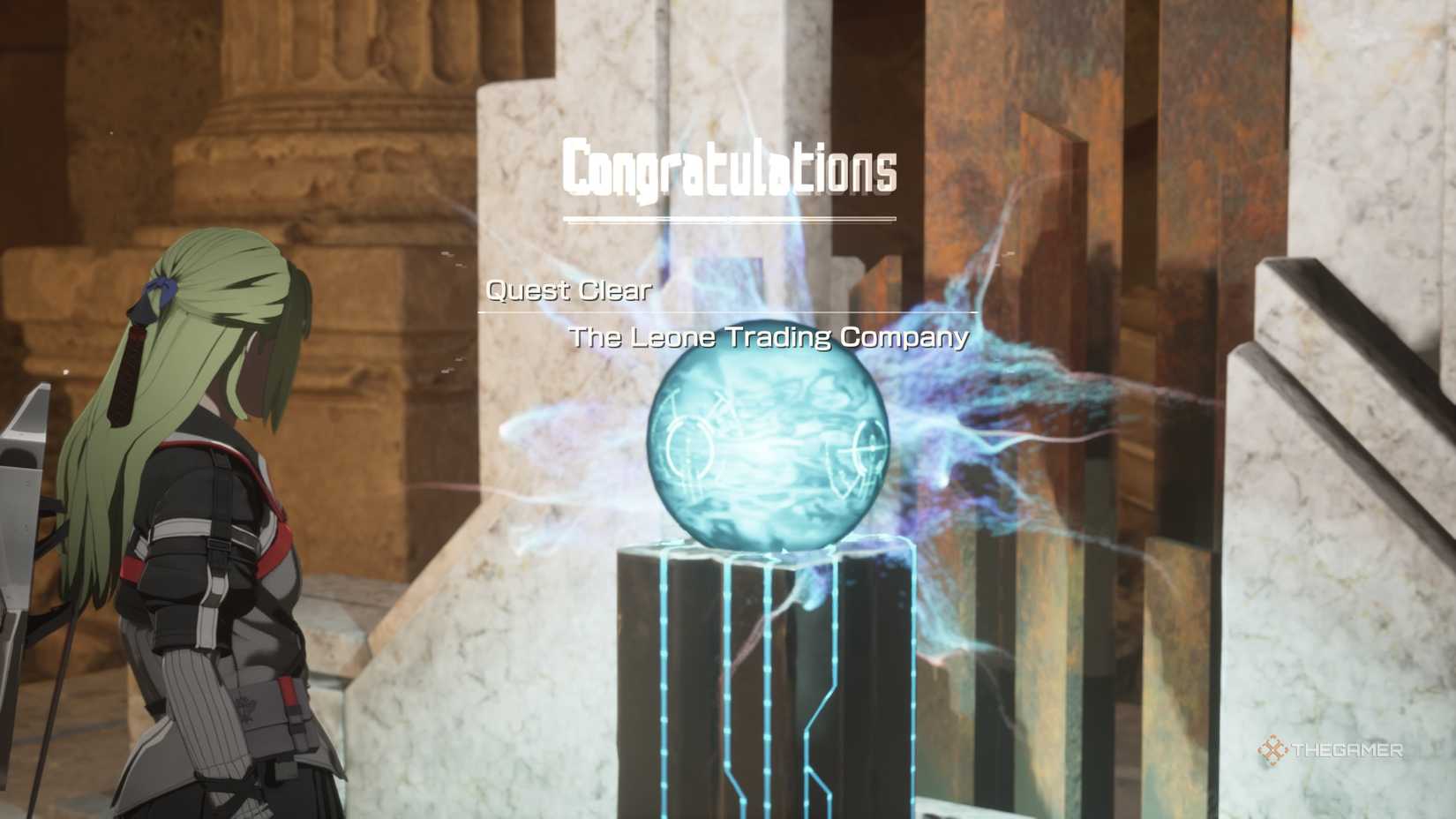 Completing the Leone Trading Company side quest in Echoes of AIncrad.