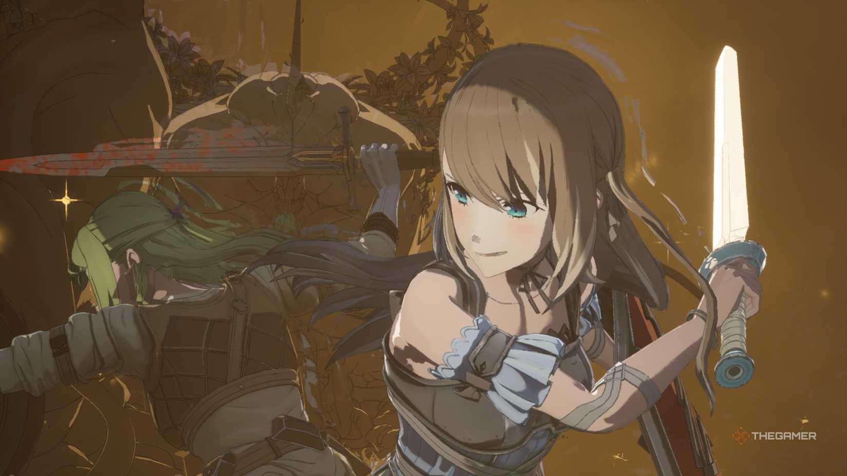 Female Iori fighting with you in Echoes of Aincrad.