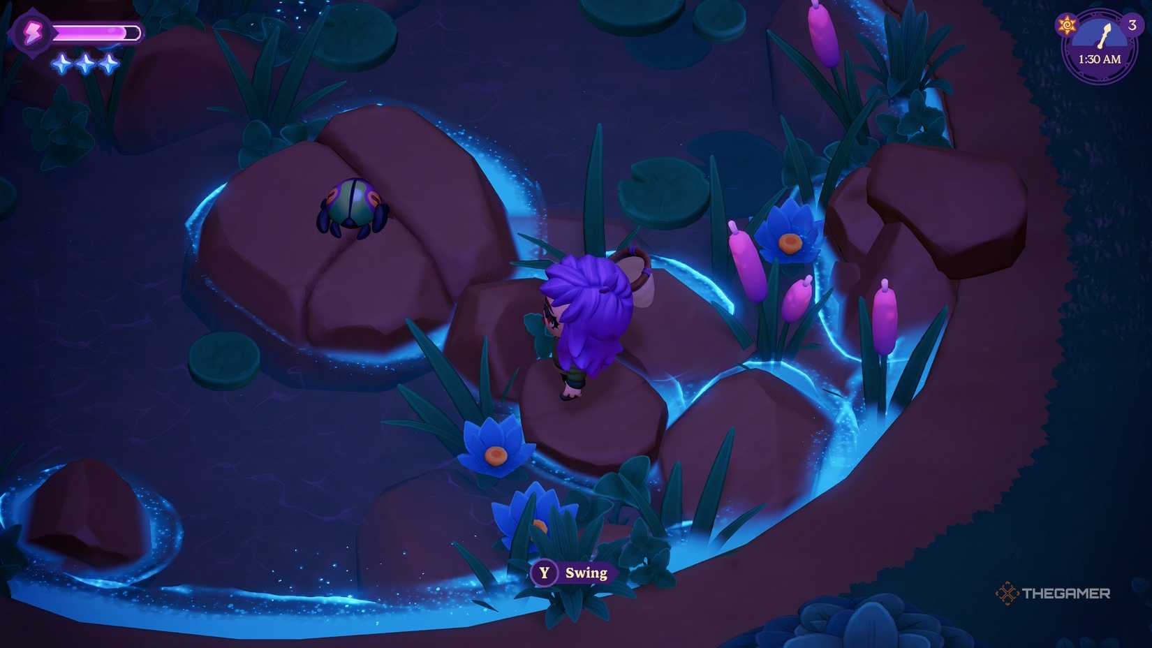 Players preparing to catch animals in Moonlight Peaks.