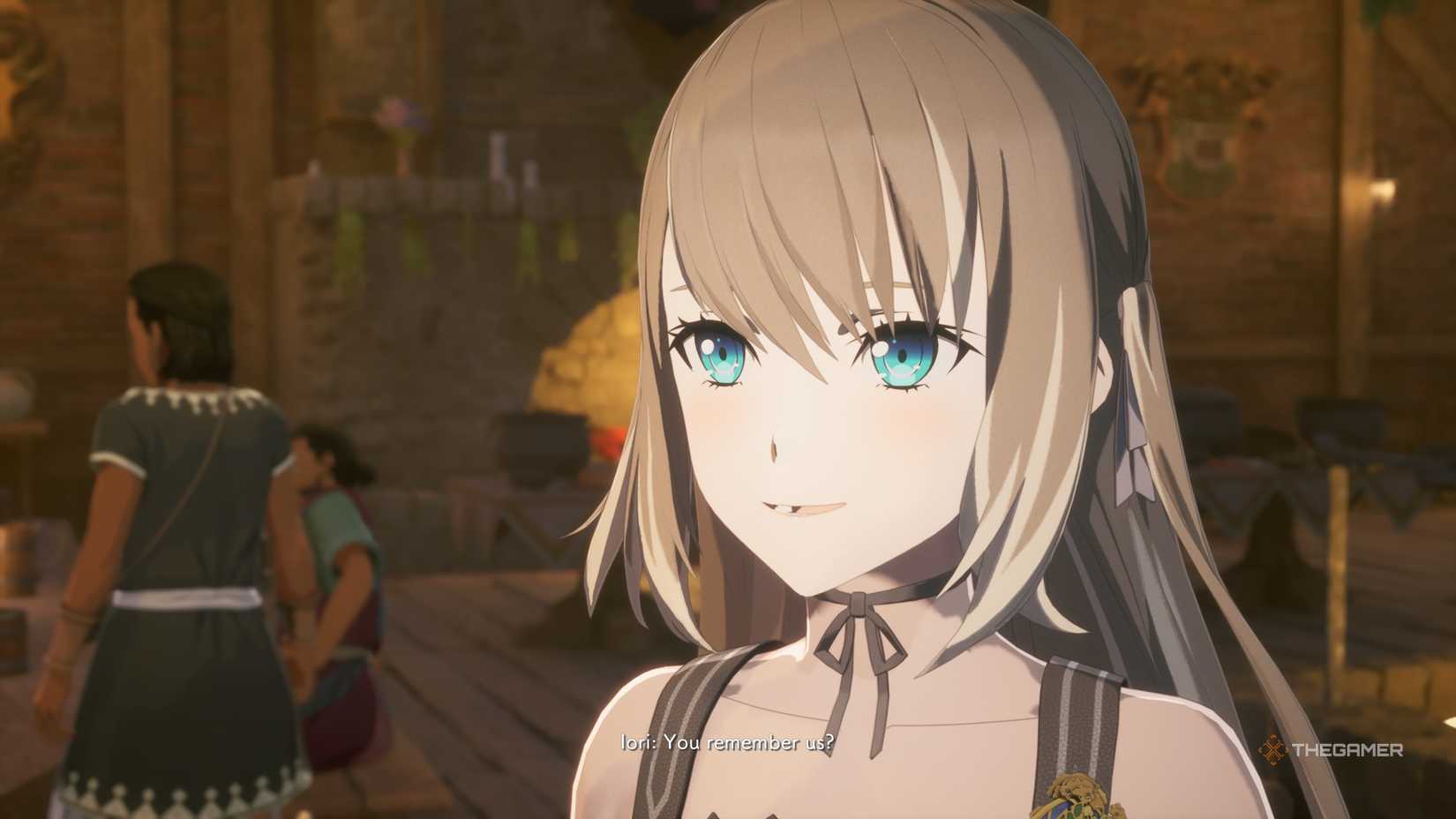 At the inn Iori, excited someone remembers her in Echoes of Aincrad.